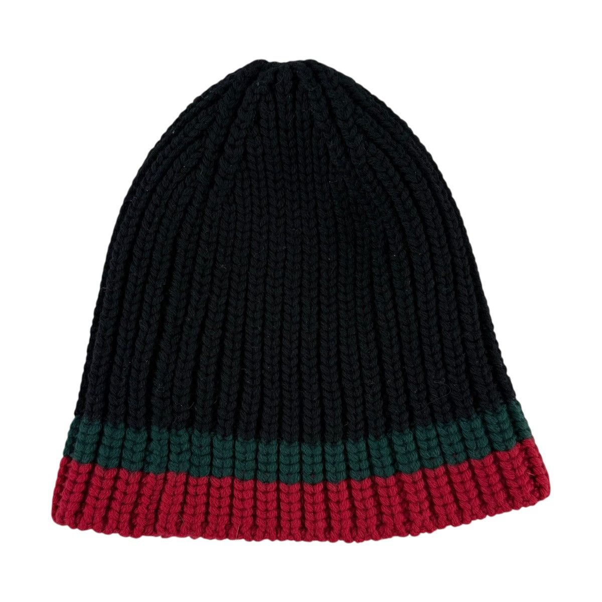 Gucci Gucci GG Web Stripe Beanie Hat Size ONE SIZE - 2 Thumbnail