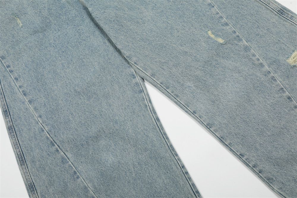 Japanese Brand × Vintage Men's loose pocket ripped casual scimitar jeans Size US 32 / EU 48 - 5 Thumbnail