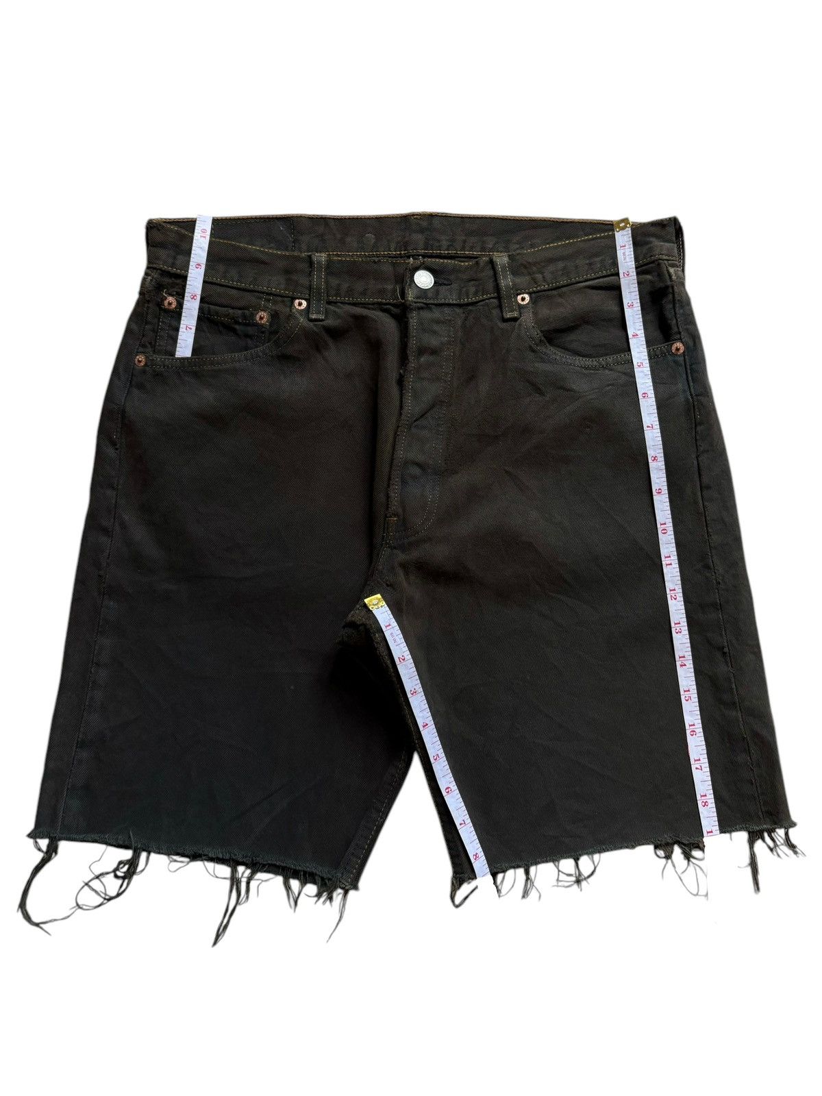 Levi's Vintage 90s Levis 501xx Frayed Jean Shorts Jorts Size US 33 - 14 Thumbnail