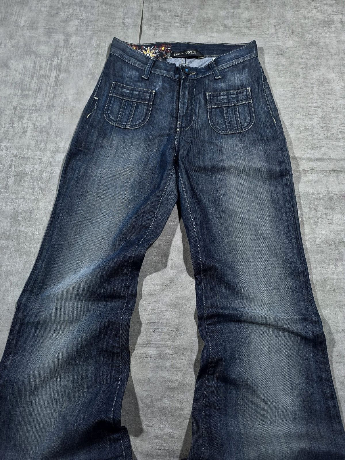 Other xxs 2000s grunge super flared jeans lowrise Size 25" / US 0 / IT 36 - 2 Thumbnail