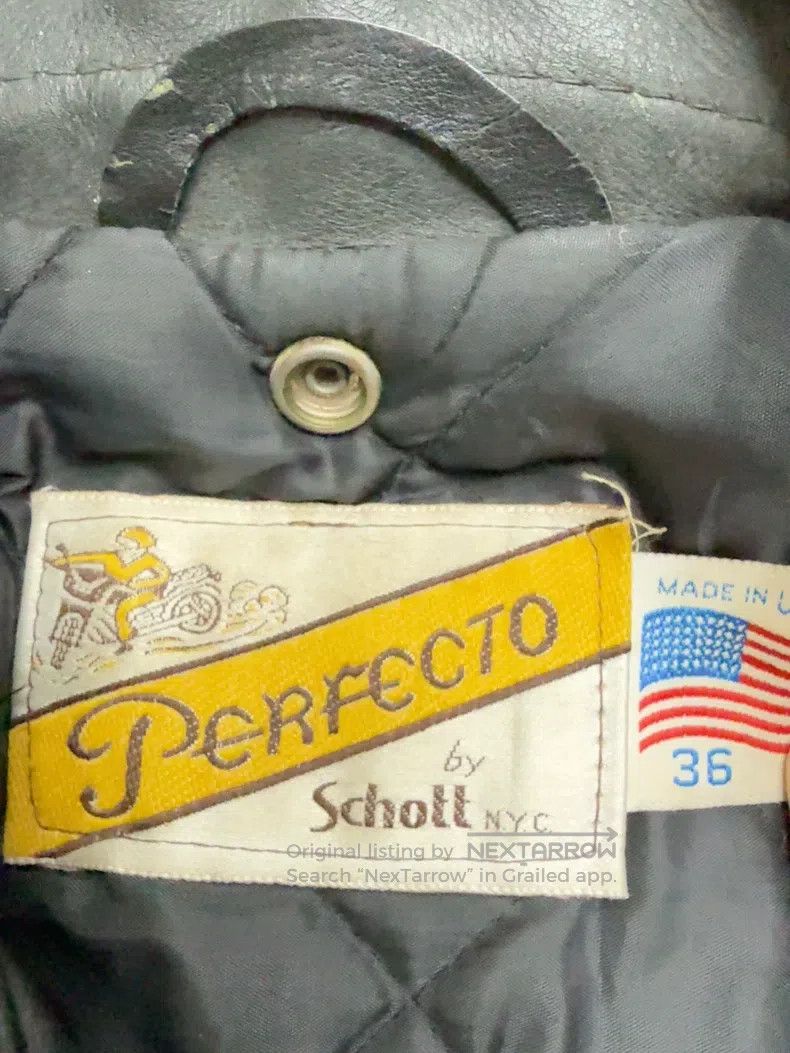 Schott Schott NYC 618 Leather Jacket Size US XXS / EU 40 - 2 Thumbnail
