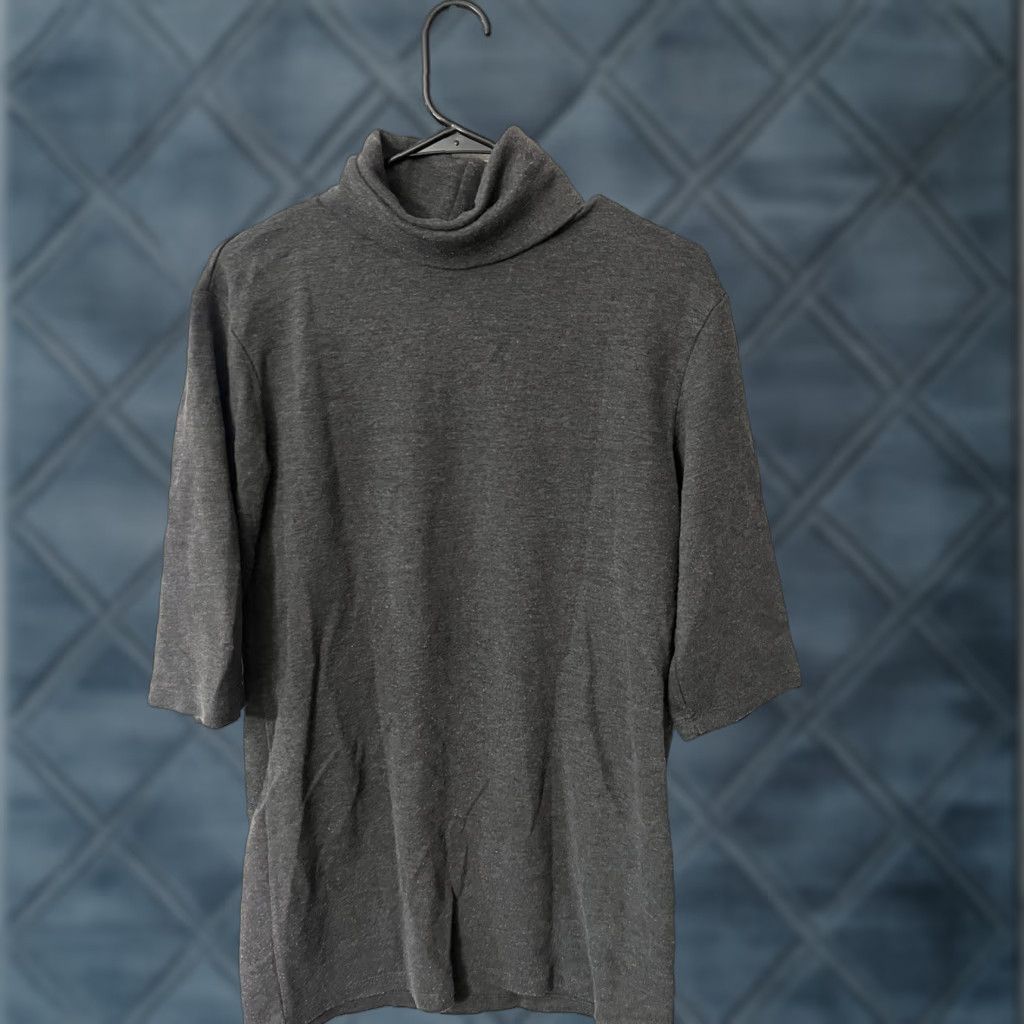 Zara Zara Trafaluc Top Women Small Turtle Neck 3/4 Sleeve Knit Gray S Size S / US 4 / IT 40 - 1 Thumbnail