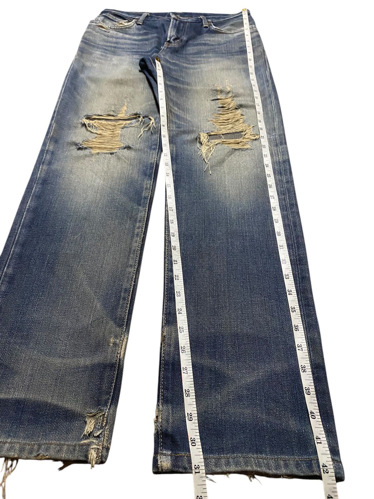 Edwin Vintage Japanese Brand Edwin 503 Distressed Slim Jeans Size US 30 / EU 46 - 15 Thumbnail