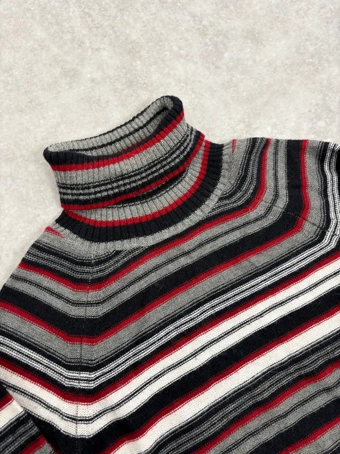 Dolce & Gabbana AW2006 Dolce & Gabbana Multi-Color Striped Wool Turtleneck Sweater Size US S / EU 44-46 / 1 - 6 Thumbnail