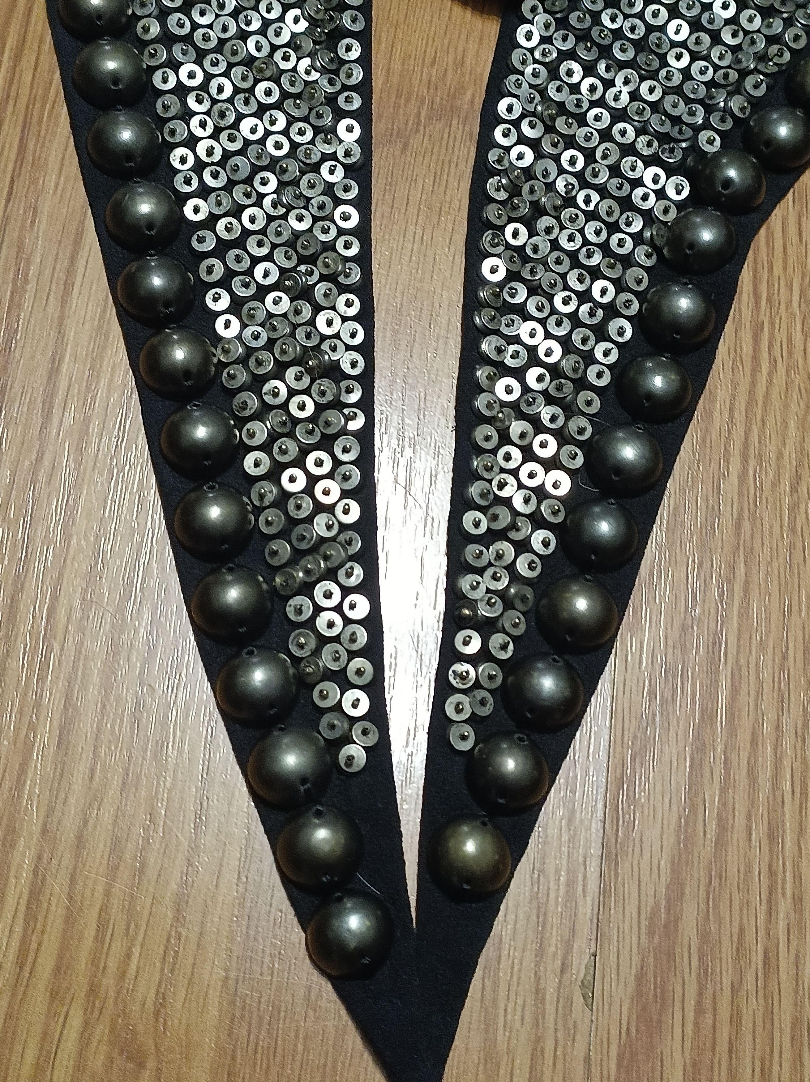 Isabel Marant Isabel Marant Pisa Silk & Brass Metal Studded Scarf Size ONE SIZE - 14 Thumbnail