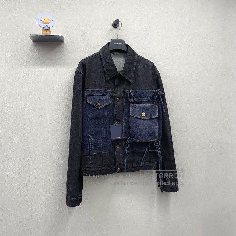 Louis Vuitton Bow-tie color-block denim jacket