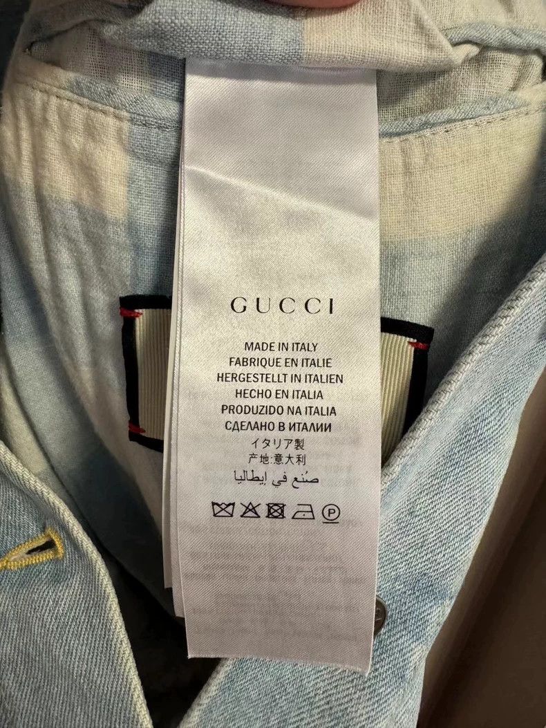 Gucci Gucci The logo behind the floral pattern makes an old denim Size US XXS / EU 40 - 5 Thumbnail