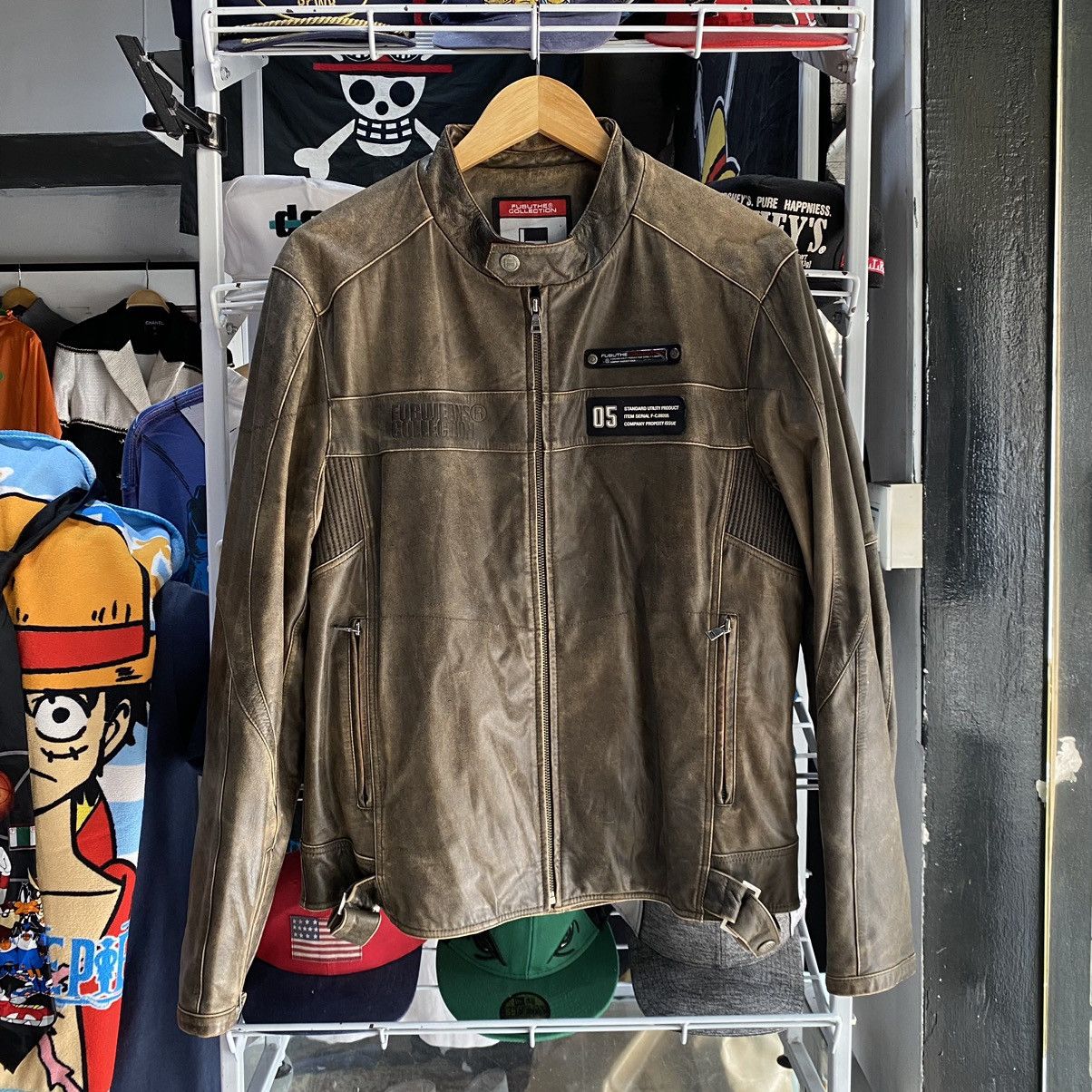 Fubu Vintage 80s 90s Genuine Leather FUBU Jacket Tupac Shakur Size US L / EU 52-54 / 3 - 1 Thumbnail