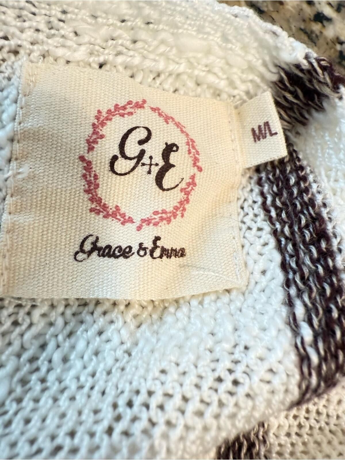 Other Grace & Emma long line knit cardiga fringe boho stripes M/L Size M / US 6-8 / IT 42-44 - 6 Thumbnail