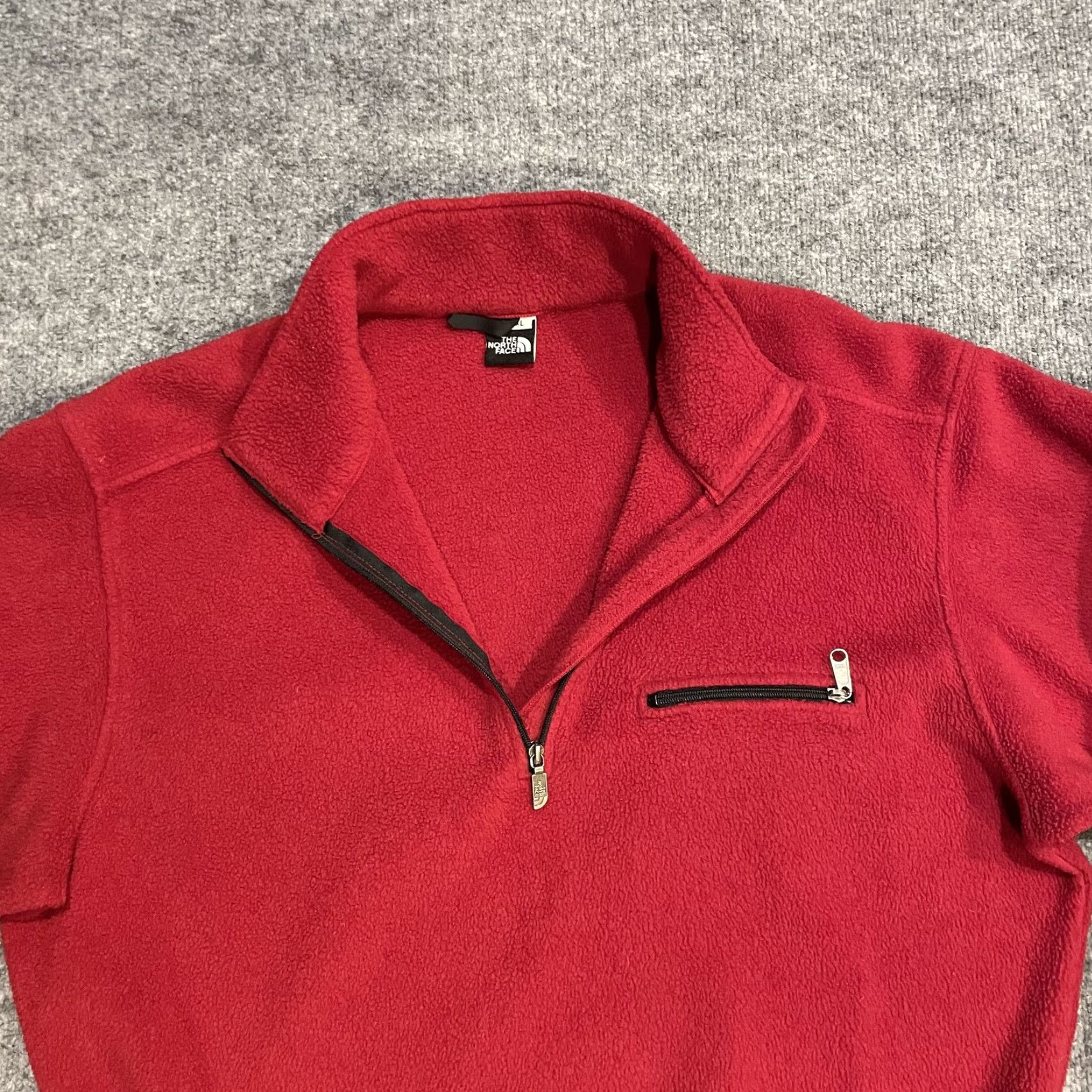 The North Face VINTAGE The North Face Mens XL Red 90s Fleece Half Zip Pullover Outdoor Hiking Casual Shirt Size US XL / EU 56 / 4 - 5 Thumbnail