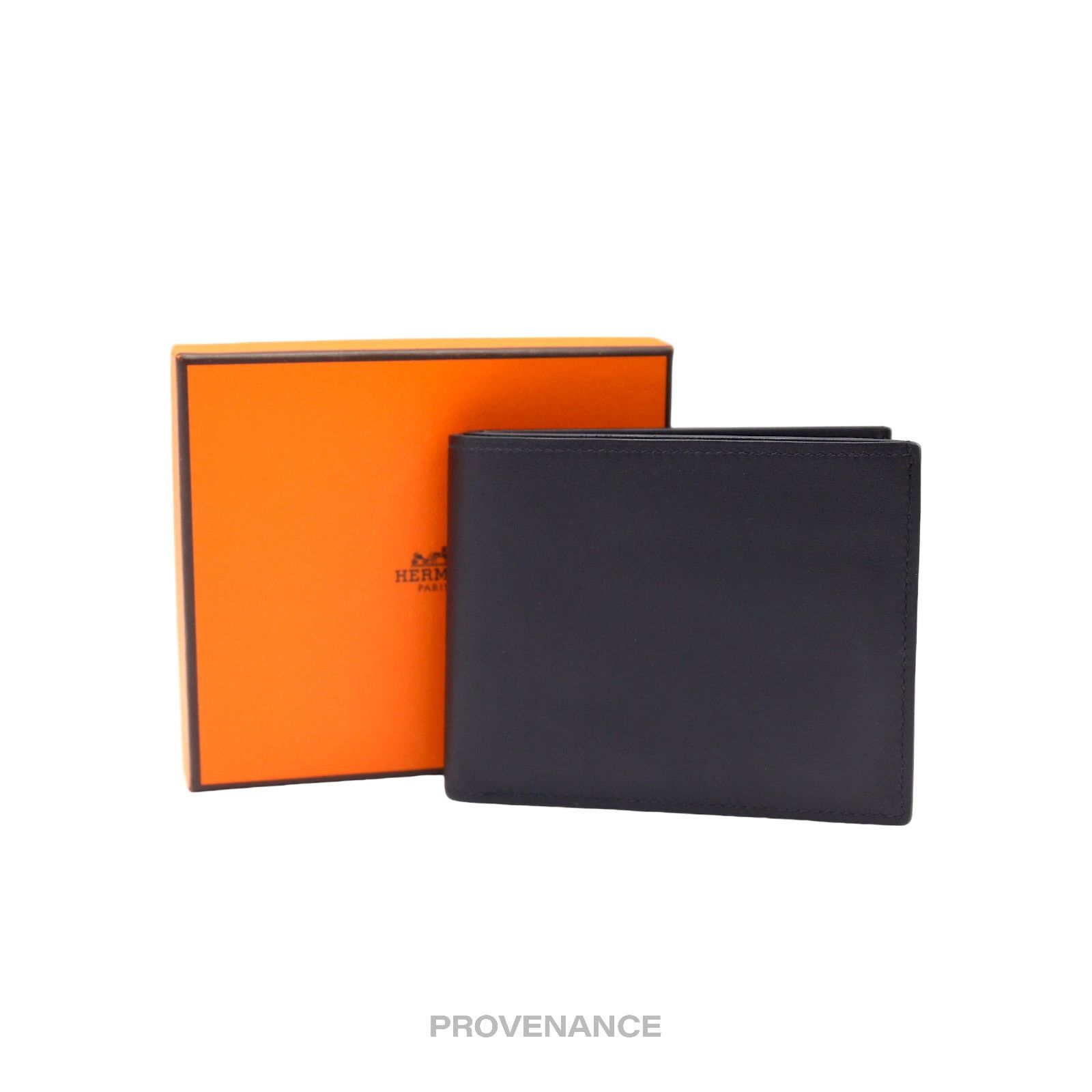 Hermes 🔴 Hermes Citizen Twill Compact Wallet - Black Swift Noir Size ONE SIZE - 1 Thumbnail