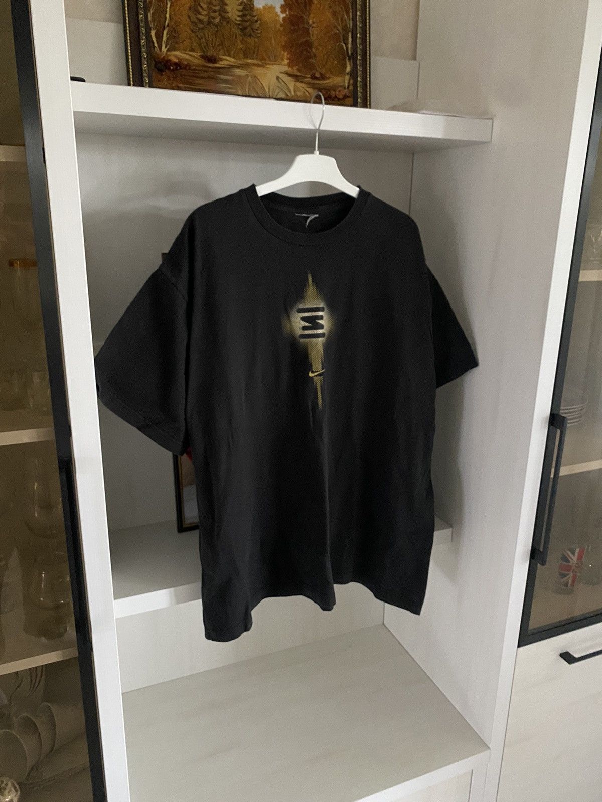 Nike 00s Nike Shox Vintage T-shirt Drill Y2K Streetwear Baggy Size US L / EU 52-54 / 3 - 1 Thumbnail