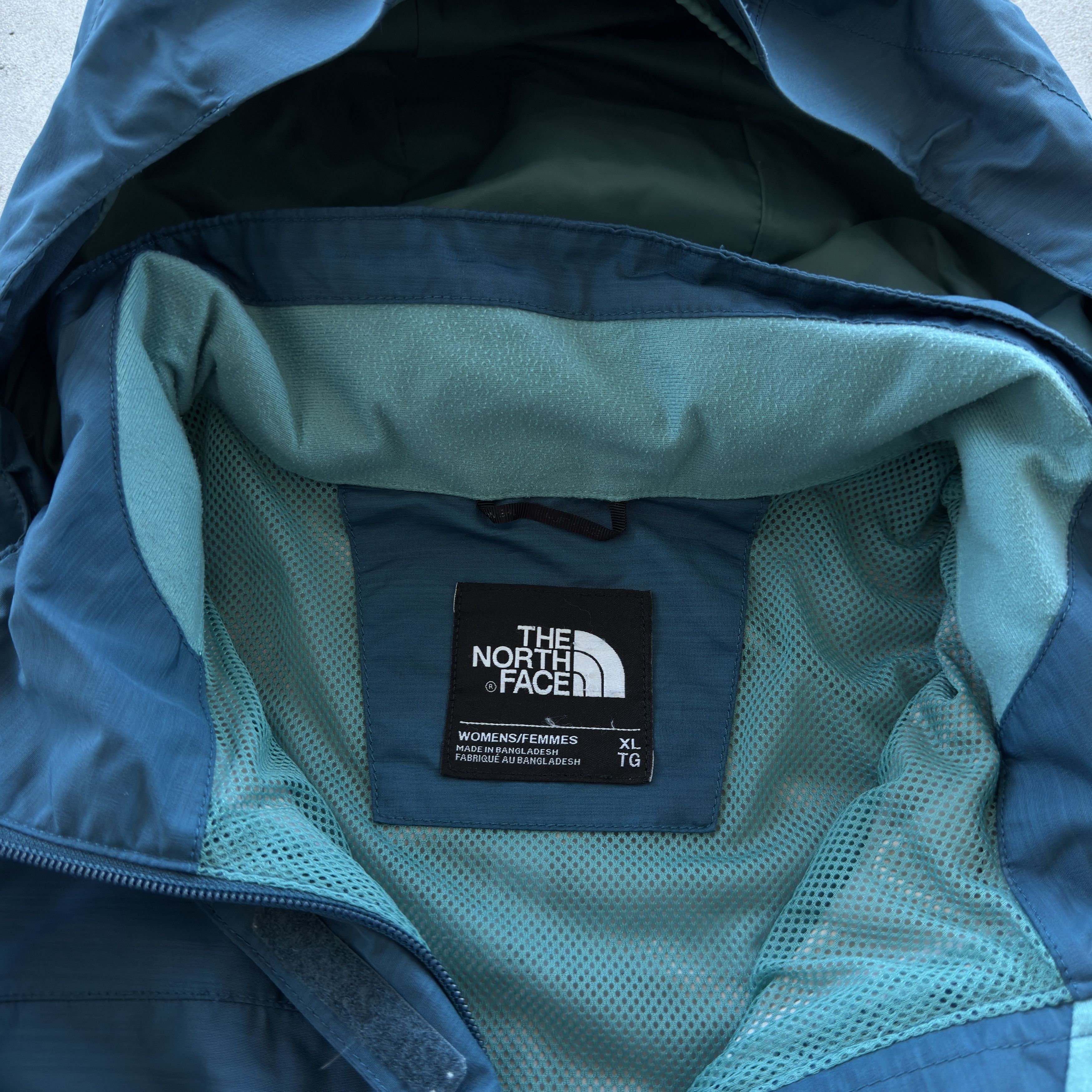 The North Face Vintage The North Face Rain Jacket HyVent Shell Hooded Teal Size XL / US 12-14 / IT 48-50 - 5 Thumbnail