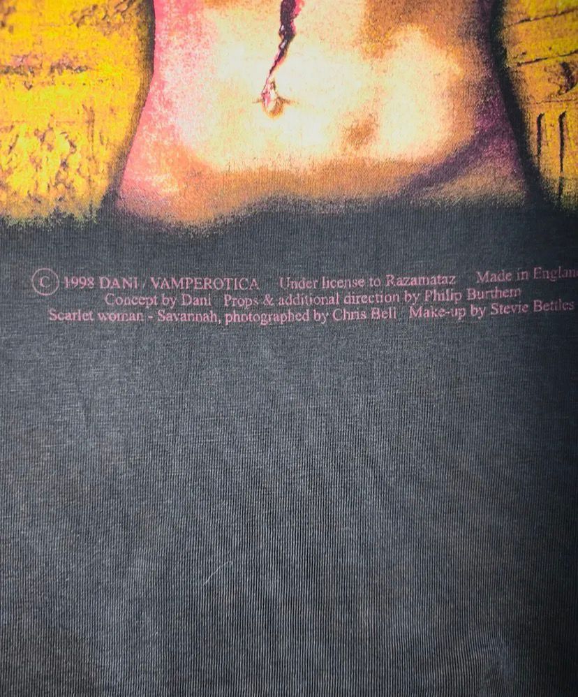 Band Tees rare 90s Cradle of Filth Praise the whore euro tag Size US XL / EU 56 / 4 - 6 Thumbnail