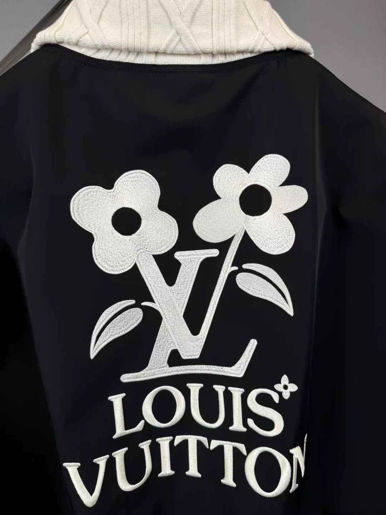 Louis Vuitton Louis Vuitton Floret embroidered color-block logo zip-up tu Size US L / EU 52-54 / 3 - 3 Thumbnail