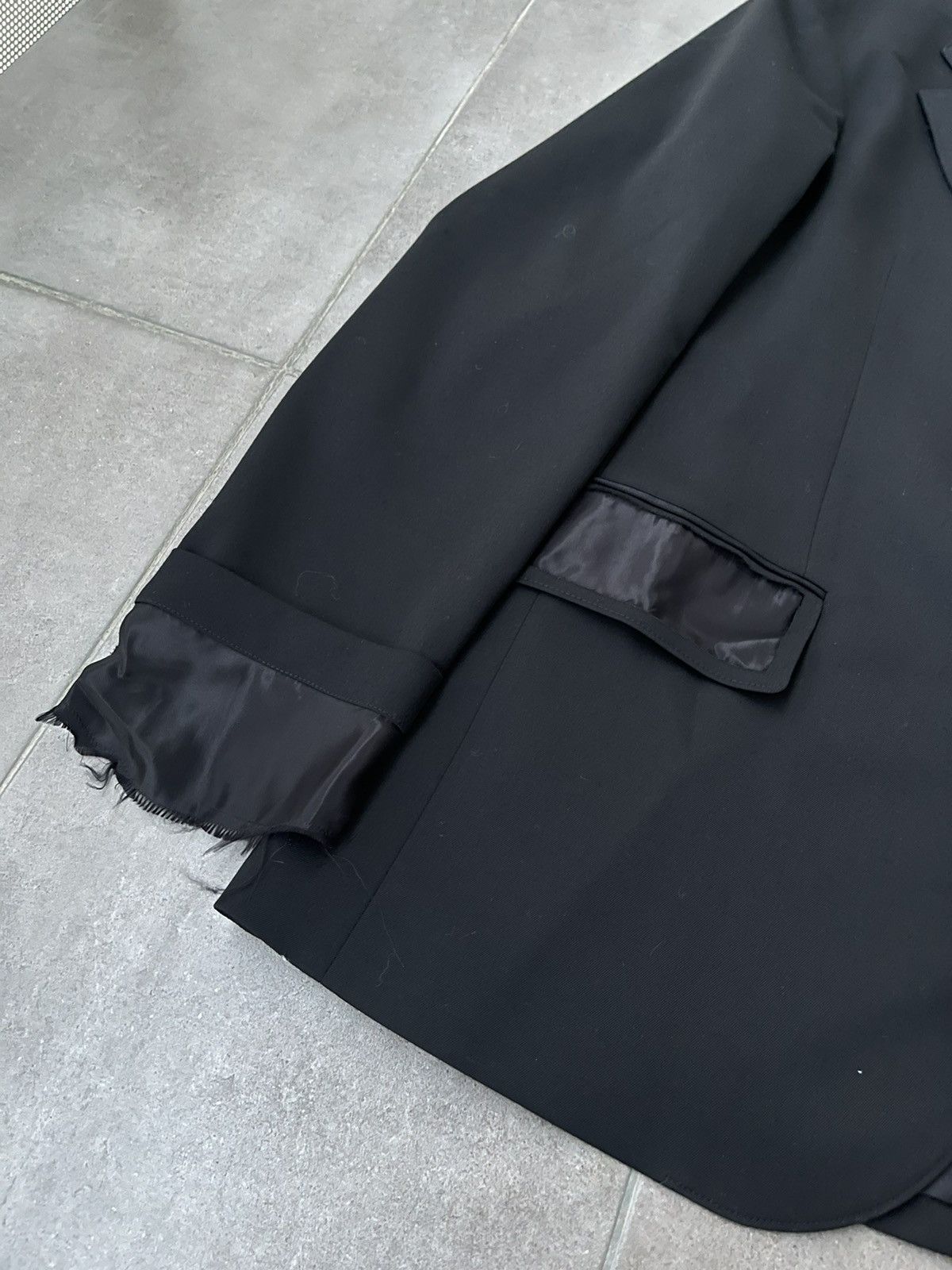 Maison Margiela !DS! SS23 Maison Margiela Deconstructed Black Blazer Jacket Size L / US 10 / IT 46 - 13 Thumbnail
