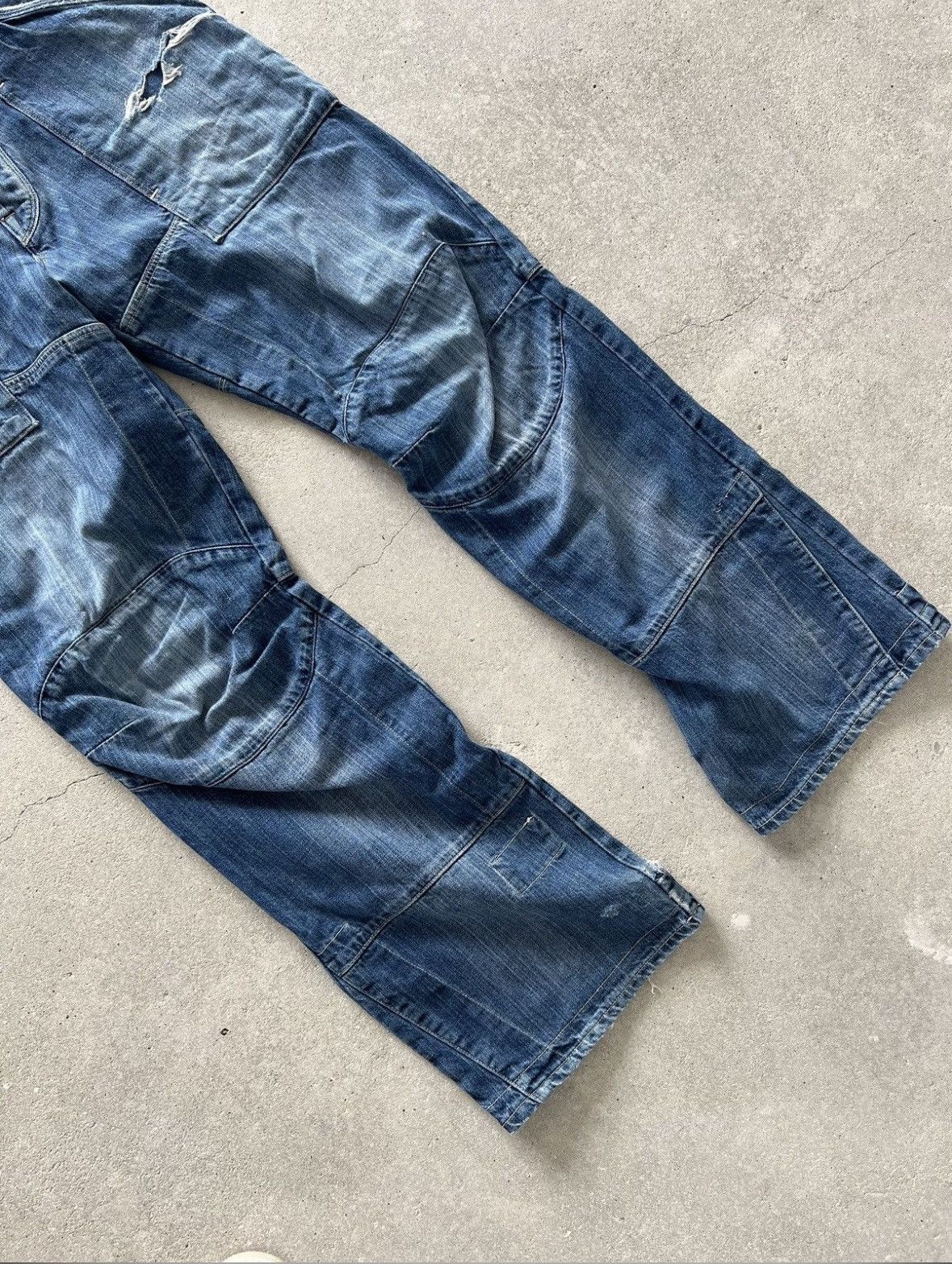 G-Star Vintage G Star Double Knee Denim Jeans Size US 33 - 2 Thumbnail