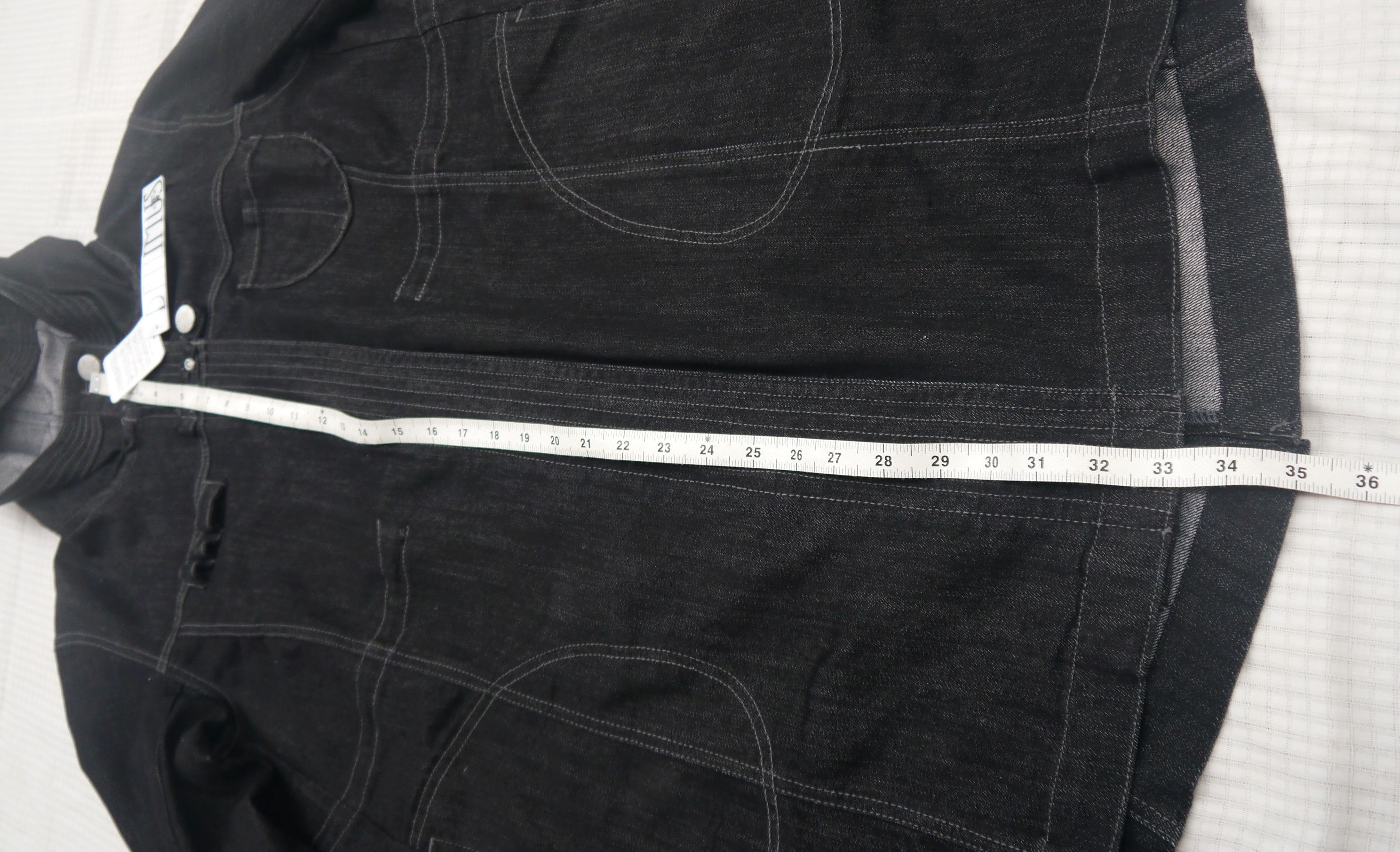 Japanese Brand (J775) Denimus Japan Black Stretch Denim Hood Women Coat XL Size XL / US 12-14 / IT 48-50 - 20 Thumbnail