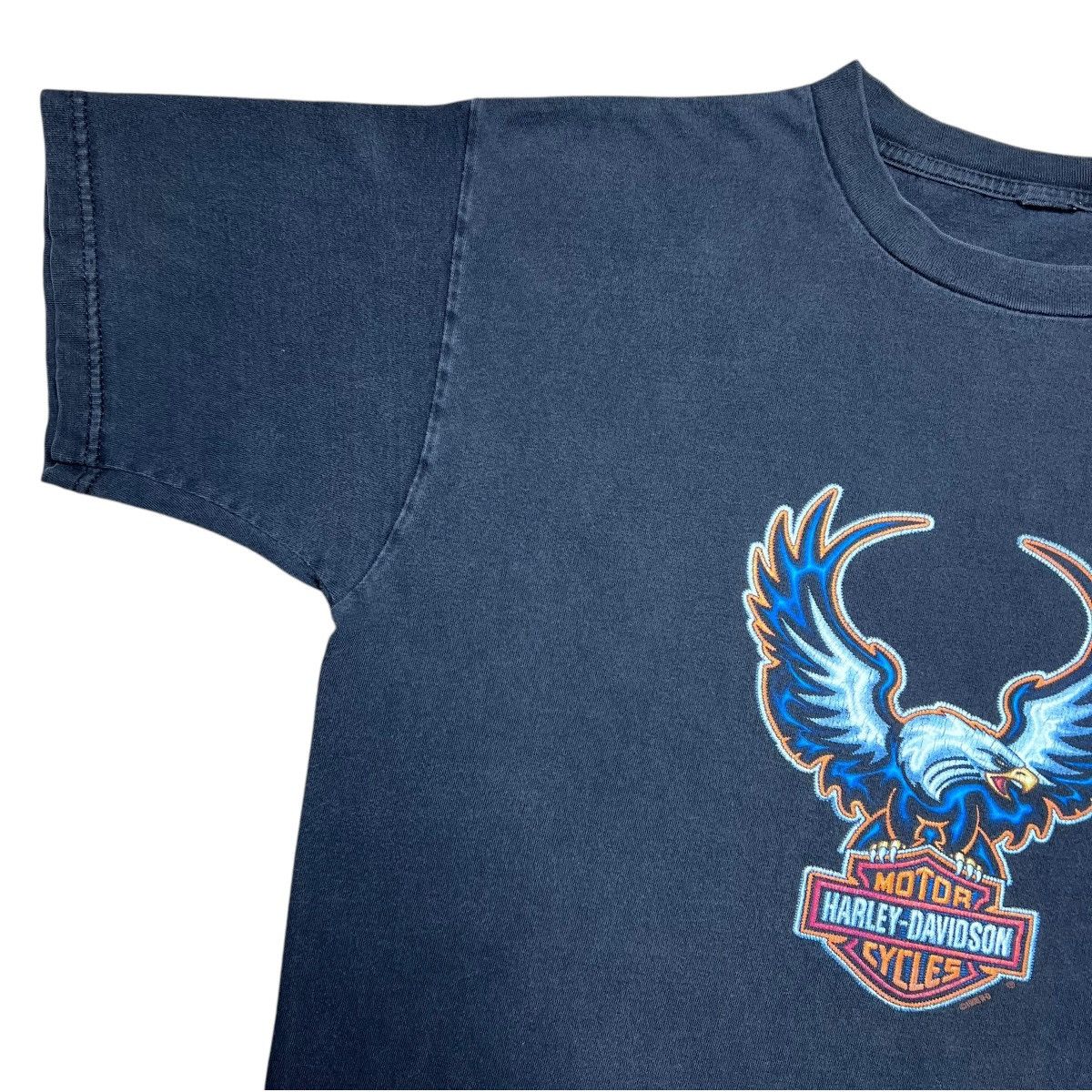 Harley Davidson × Vintage Vintage 1998 Harley Davidson Eagle Emblem Logo Graphic Tee Size US XL / EU 56 / 4 - 5 Thumbnail