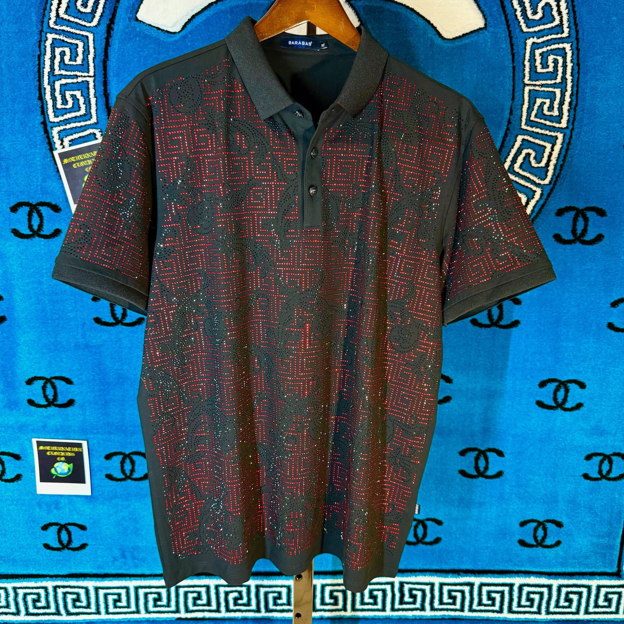 Other BAROQUE GEMS VENETIAN RHINESTONE S/S POLO Size US XL / EU 56 / 4 - 1 Thumbnail
