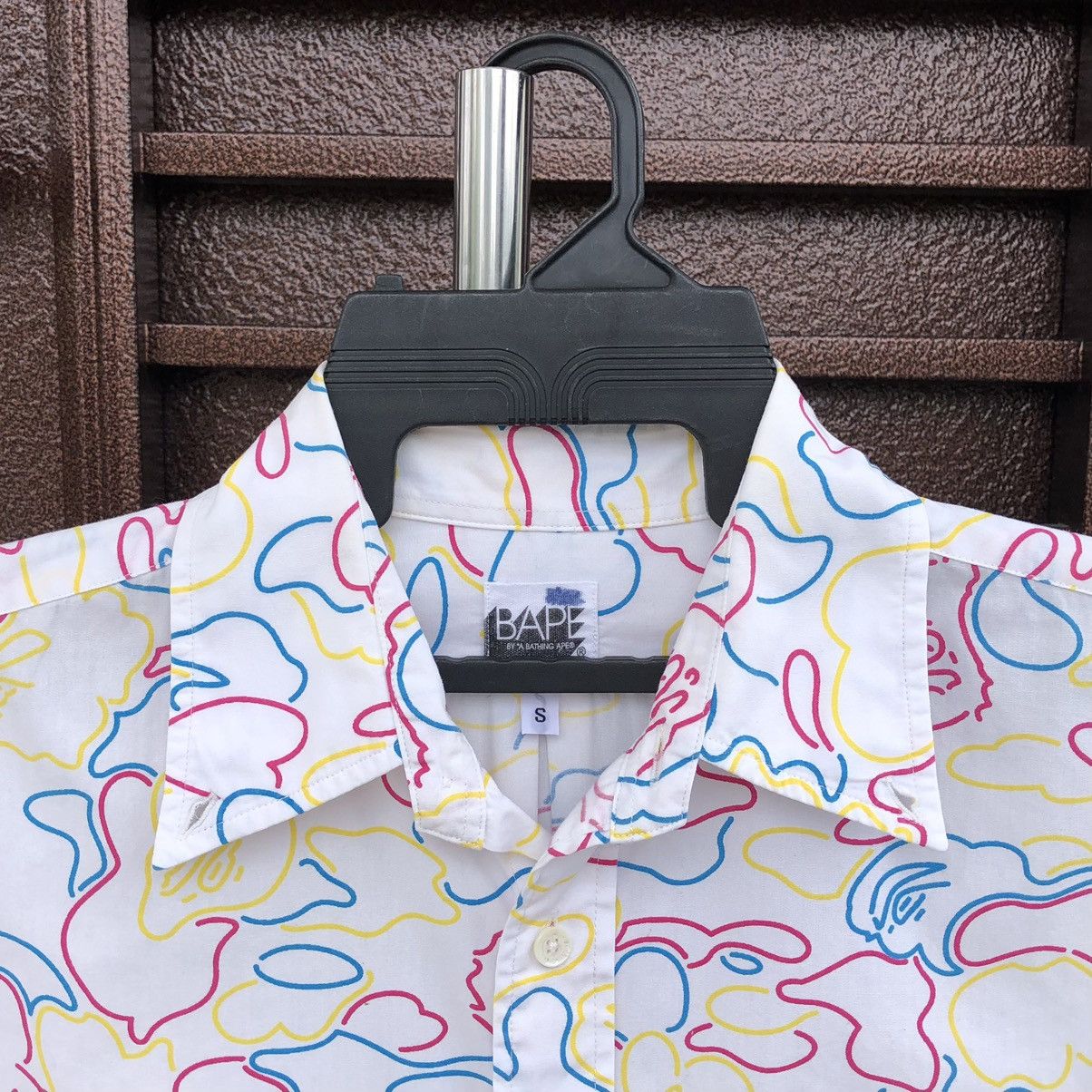 Bape Neon Camo Button Up Shirt Size US S / EU 44-46 / 1 - 5 Thumbnail
