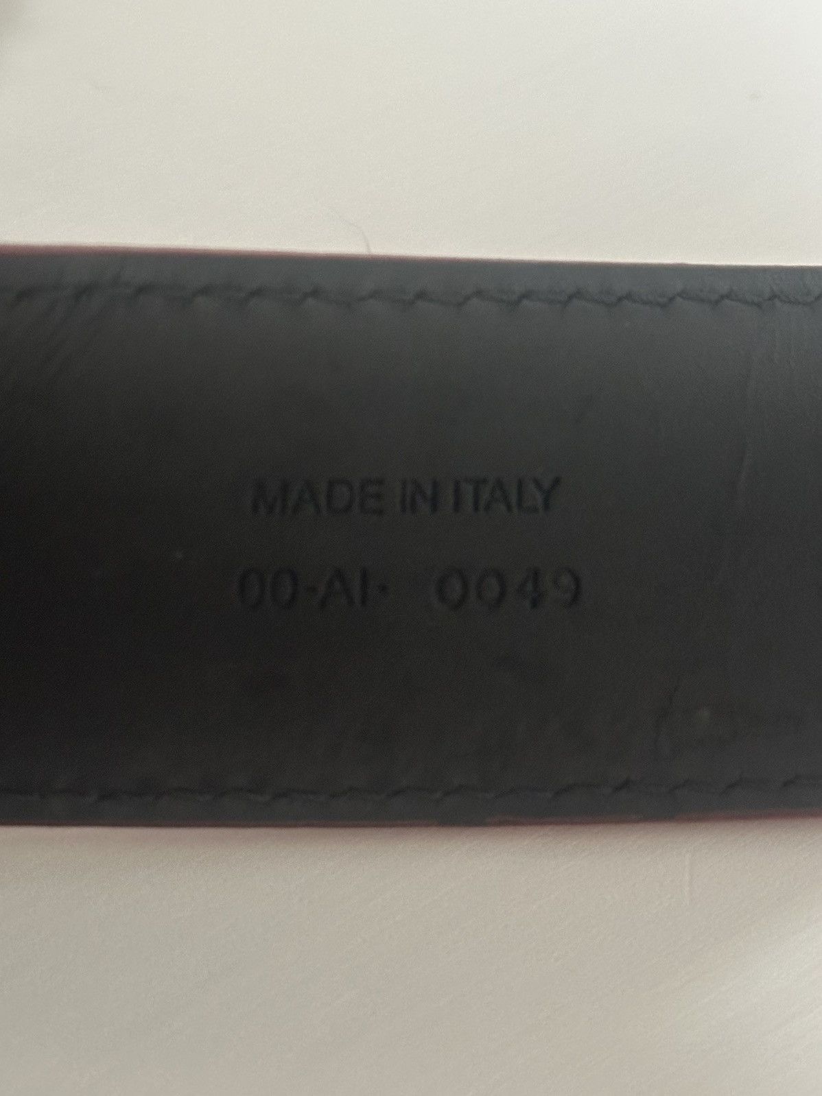 Dior SS05 Red Suede Dior D Point Belt Size 32 - 5 Thumbnail