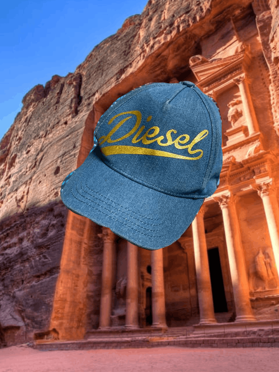 Diesel Hats blue Vintage big logo Diesel Cap Y2K streetwear Size ONE SIZE - 1 Thumbnail