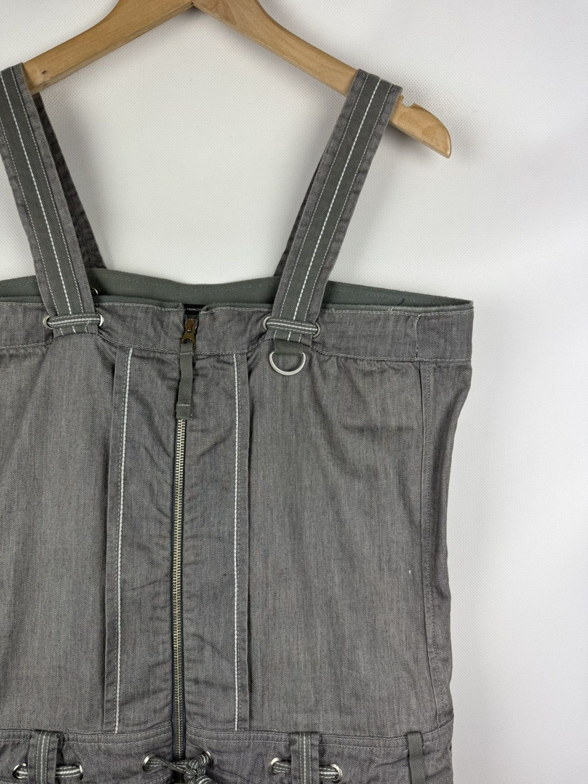 Marithe + Francois Girbaud Marithe Francois Girbaud Avant-Garde Denim Corset Dress Size XL / US 12-14 / IT 48-50 - 5 Thumbnail