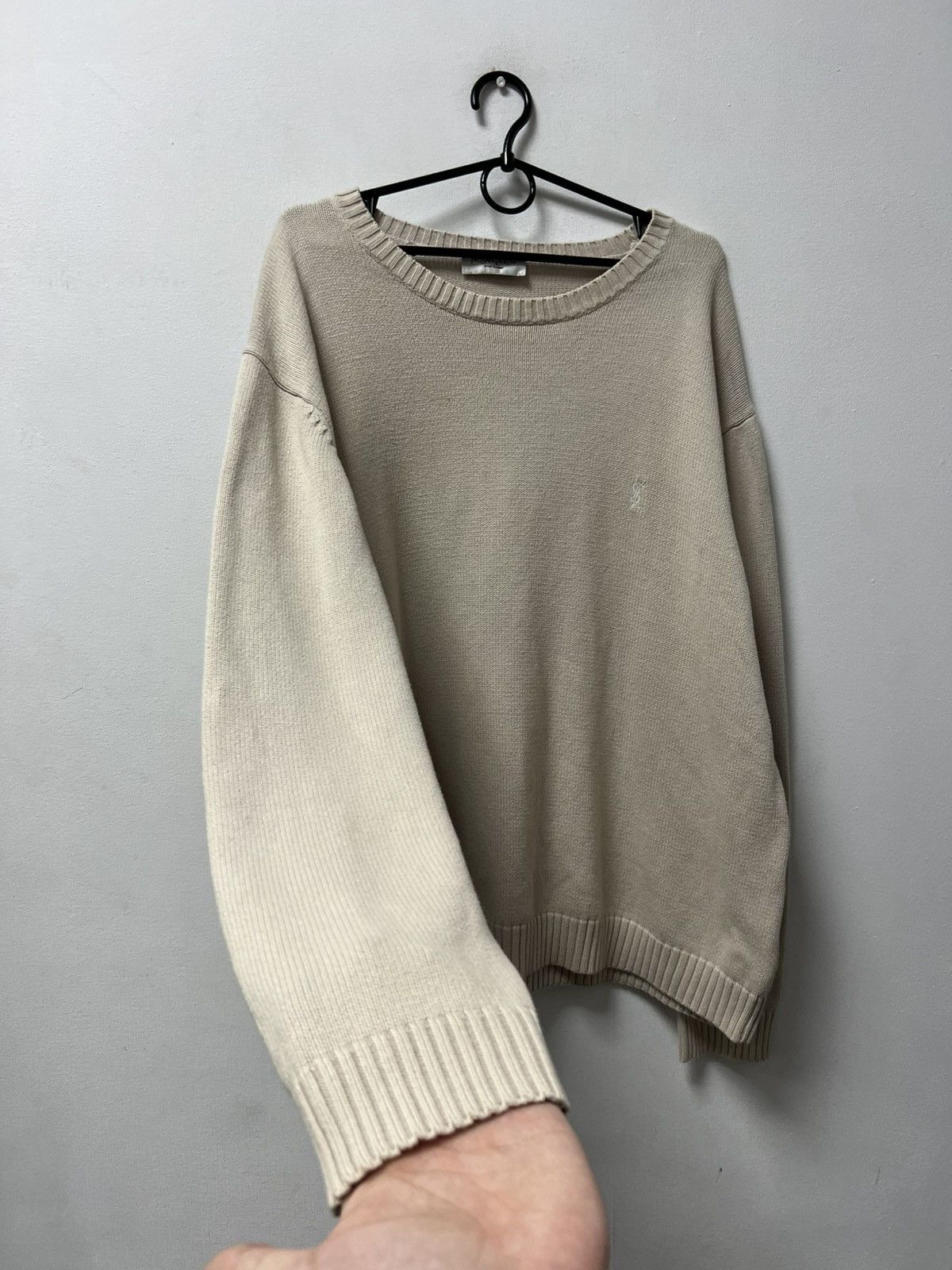 Yves Saint Laurent Vintage Yves Saint Laurent Sweatshirt Double Logo Size US M / EU 48-50 / 2 - 2 Thumbnail