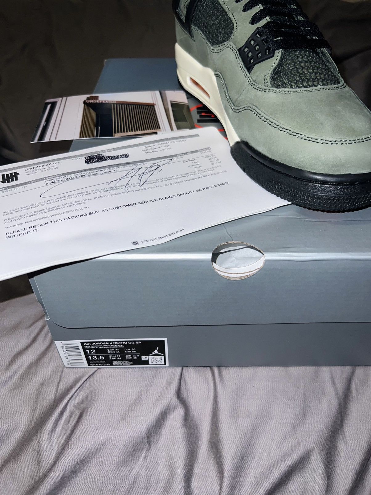 Jordan Brand × Undefeated Jordan x undefeated Size US 12 / EU 45 - 4 Thumbnail