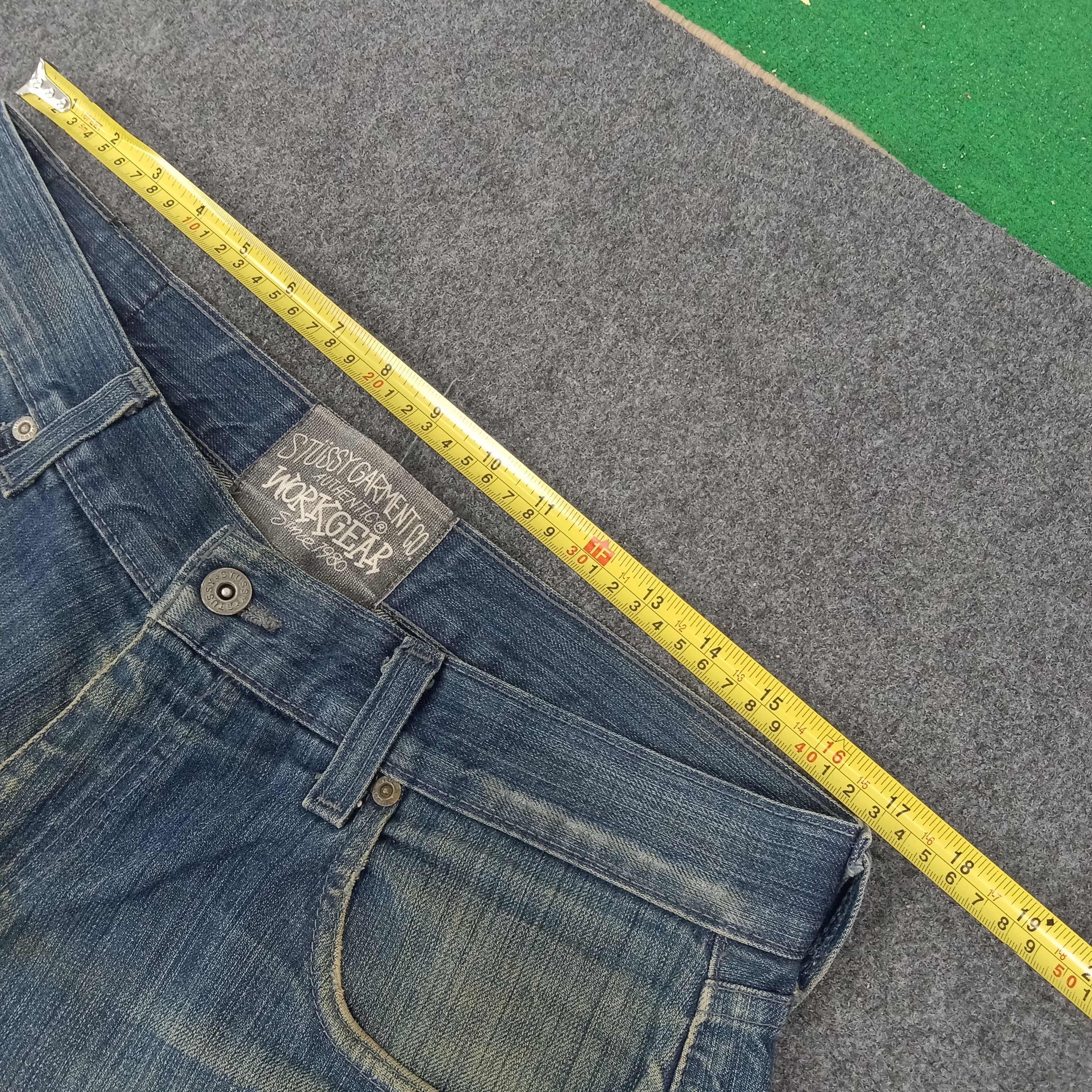 Stussy Stussy Authentic American Custom Logo Denim Jeans C265N5 Size US 34 / EU 50 - 10 Thumbnail