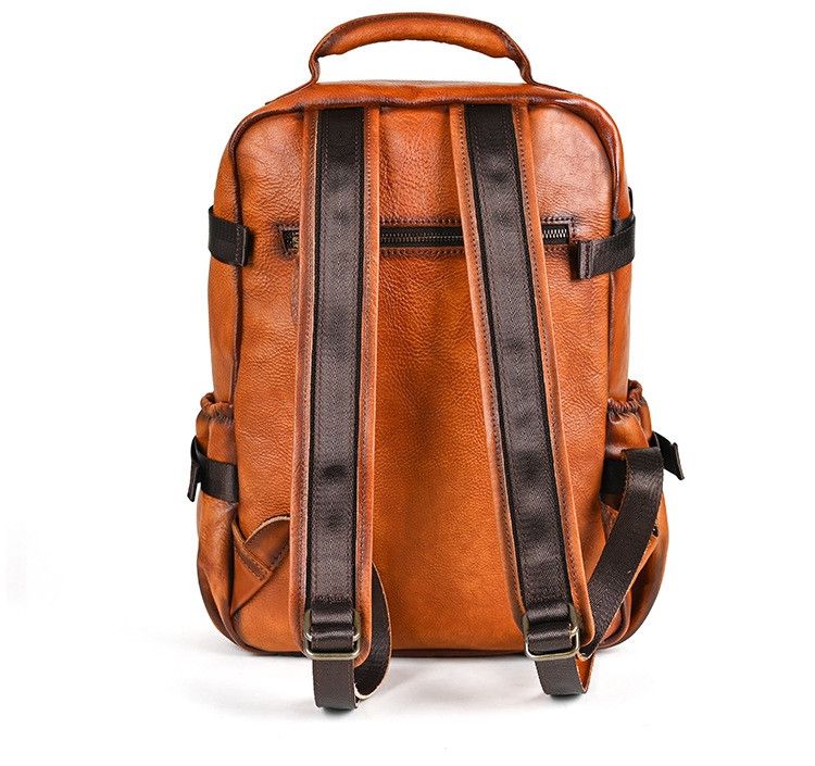 Genuine Leather Embossed Leather Backpack Size ONE SIZE - 3 Thumbnail