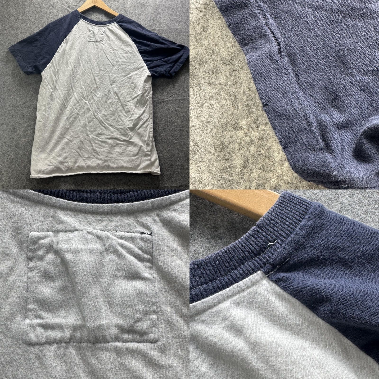 Aeropostale VINTAGE Aeropostale Shirt Mens 2XL White Navy Raglan 1987 Graphic Tee Parks Rec Logo Size US XXL / EU 58 / 5 - 9 Thumbnail