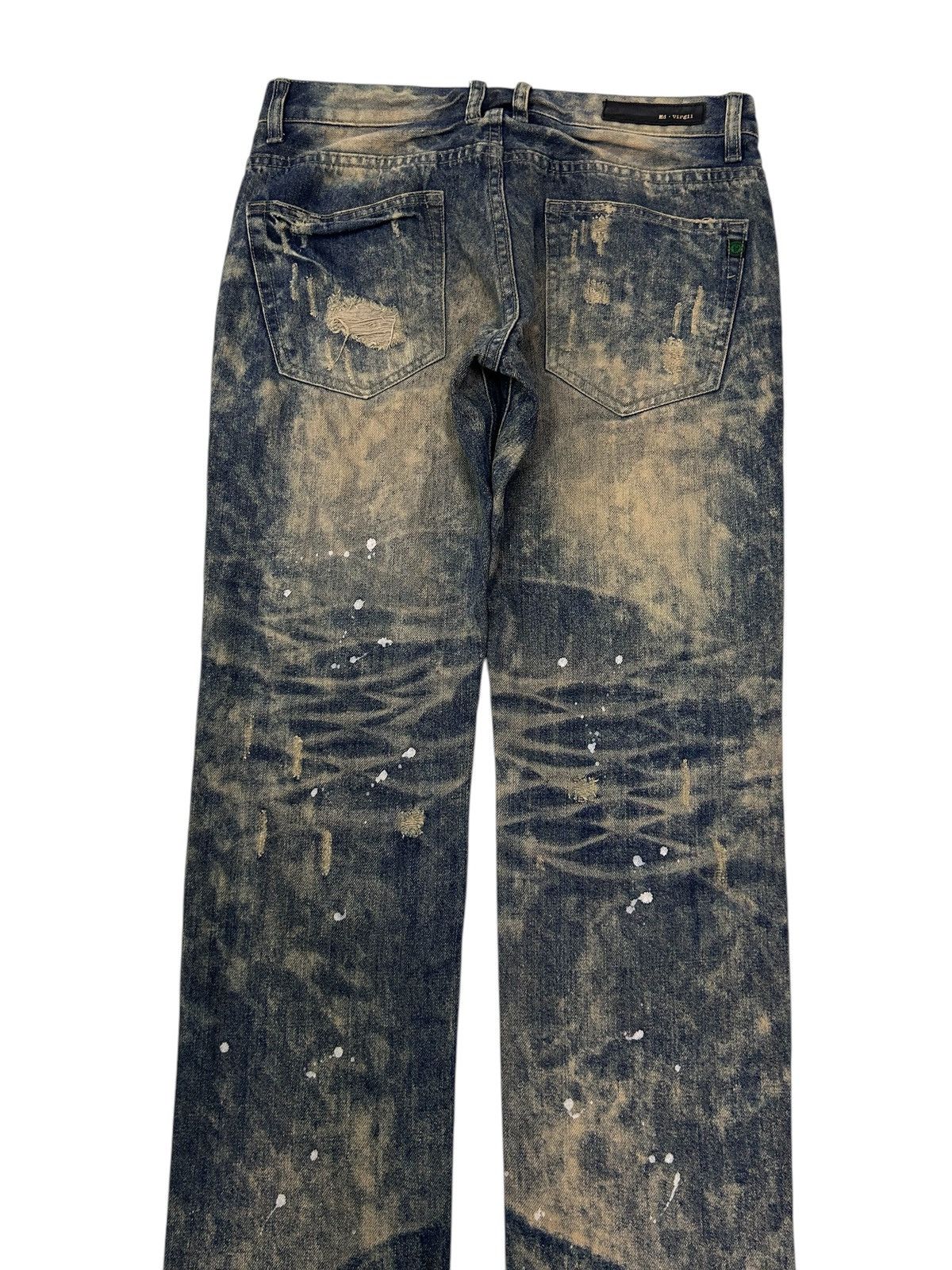 Japanese Brand × Vintage ED VIRGIL Paints Trashed Distressed Jeans Size US 32 / EU 48 - 5 Thumbnail