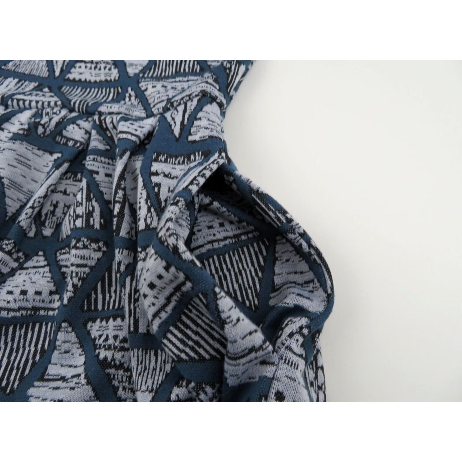 Vintage LULAROE Amelia Dress XS Jacquard Blue Unicorn Triangle A-Line Dress Womens XS Size XS / US 0-2 / IT 36-38 - 6 Thumbnail
