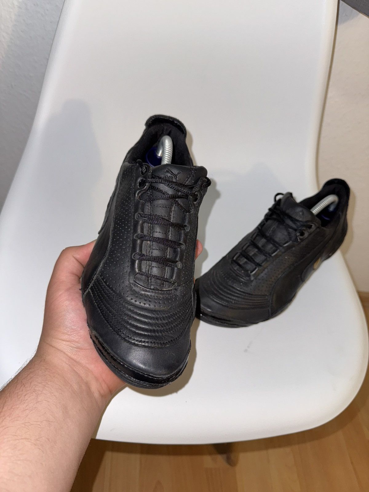 Puma PUMA x Lamborghini Black Leather Driving – Rare Motorsport Size US 7 / EU 40 - 4 Thumbnail