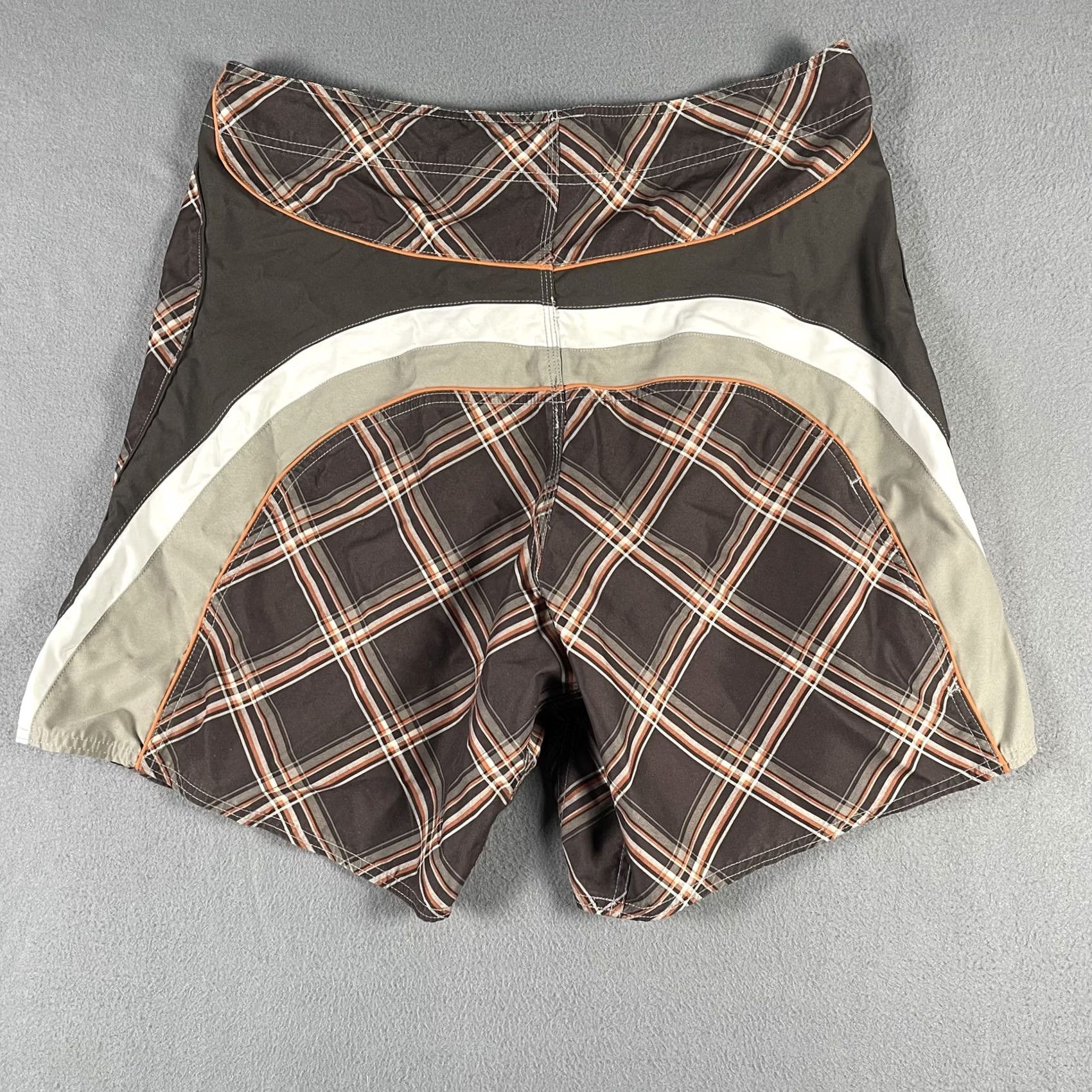 Joe Boxer Joe Boxer Swim Trunks Mens Large Plaid Boardshort Shorts Drawstring Polyester Size US 33 - 6 Thumbnail