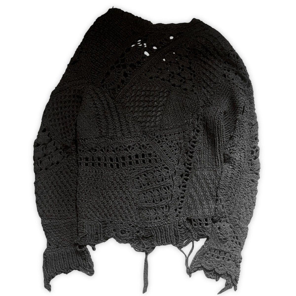 Number (N)ine number (n)ine aw03 ‘touch me i’m sick’ grunge knit cardigan Size US L / EU 52-54 / 3 - 2 Thumbnail