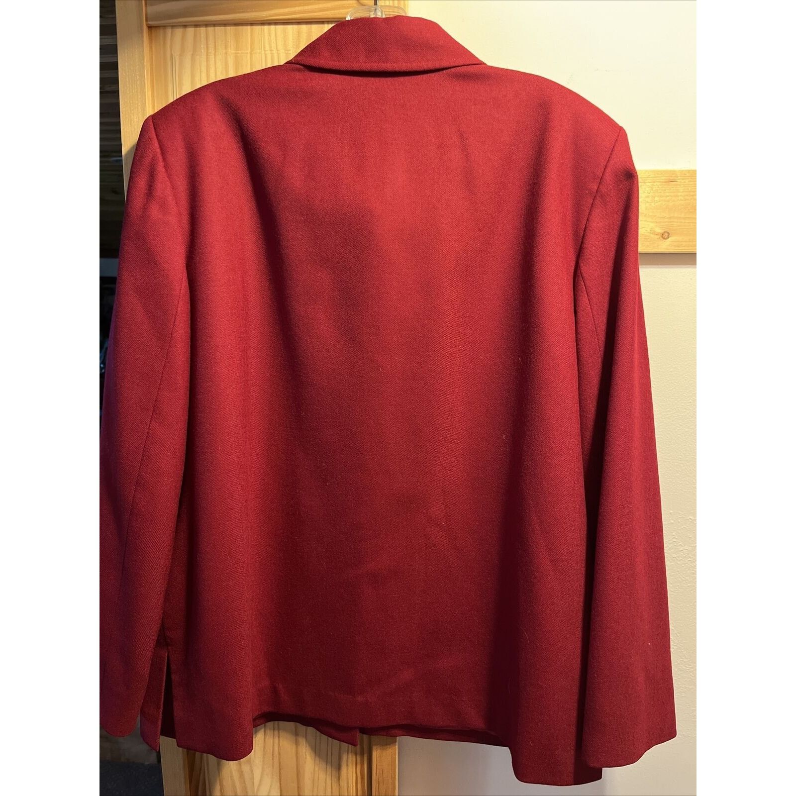 Pendleton Pendleton Vintage Women’s Size 18 Red Wool LS Button Up Coat Size XXL / US 16-18 / IT 52-54 - 13 Thumbnail