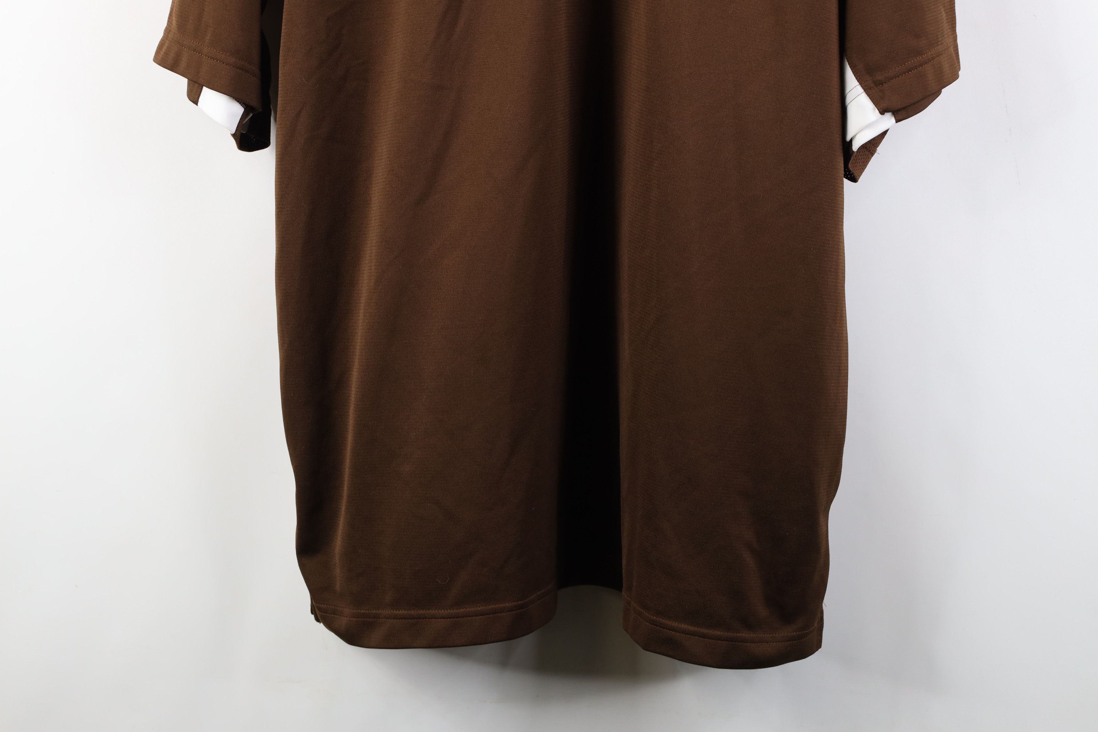 Adidas Adidas Bowling Green State University Football Polo Brown Size US XL / EU 56 / 4 - 3 Thumbnail
