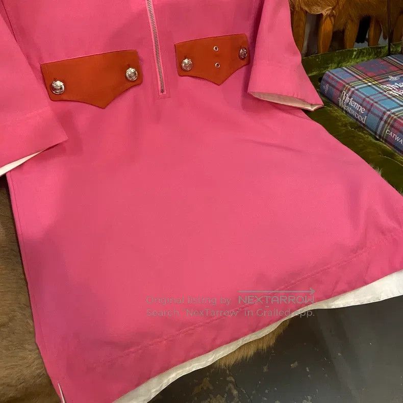Raf Simons Raf Simons Pink show short-sleeved polo shirt Size US L / EU 52-54 / 3 - 4 Thumbnail