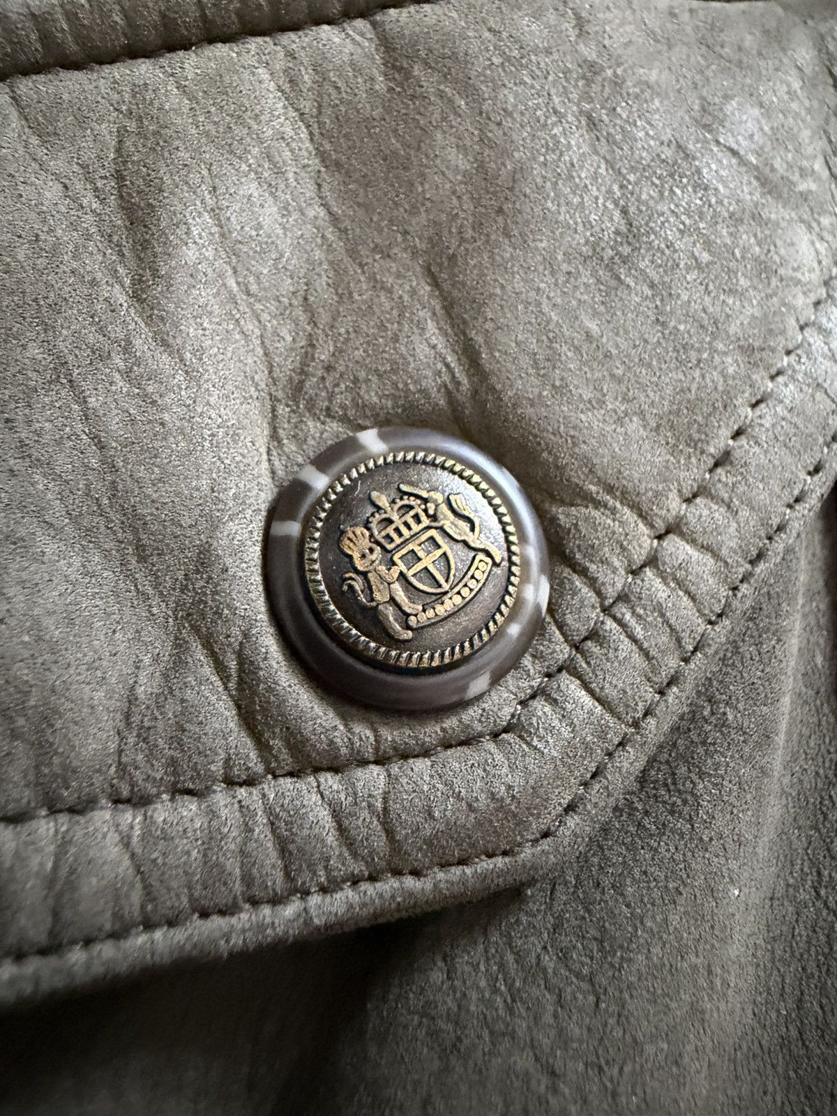 Neiman Marcus Neiman marcus green suede leather bomber jacket Size US M / EU 48-50 / 2 - 3 Thumbnail