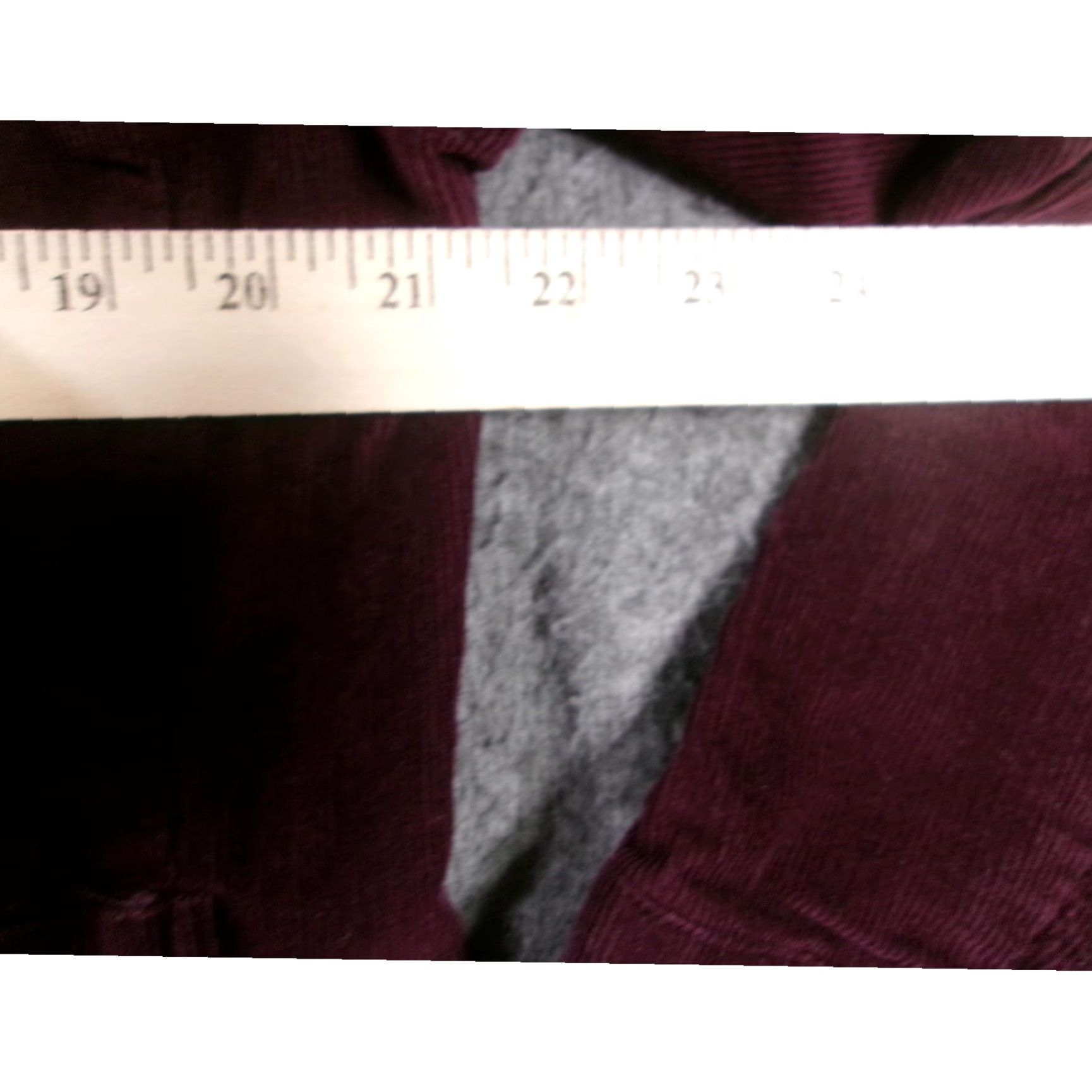 Sandro Sandro Corduroy Jacket Womens Medium Maroon Ruffled Boho Chic Casual Fall Spring Layering Snap Size M / US 6-8 / IT 42-44 - 3 Thumbnail
