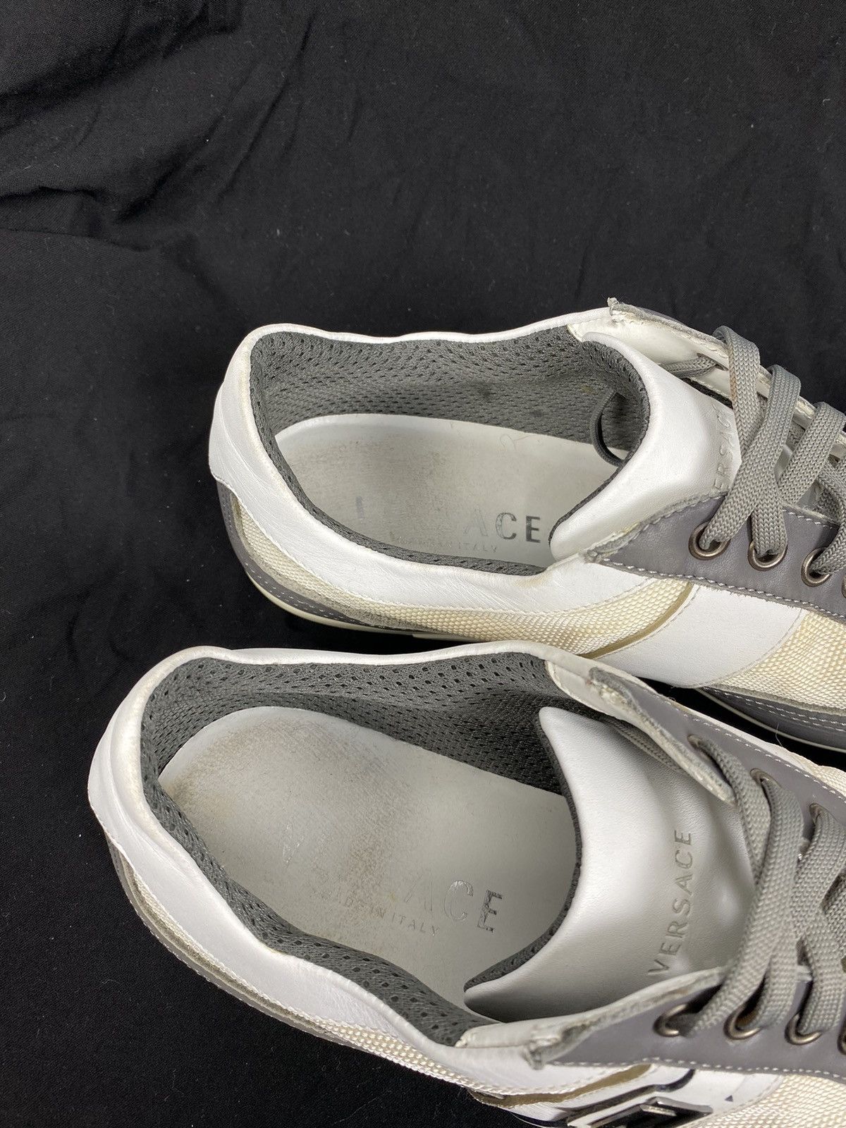 Versace Versace Canvas-Leather Sneakers size 40 Size US 10 / IT 40 - 10 Thumbnail