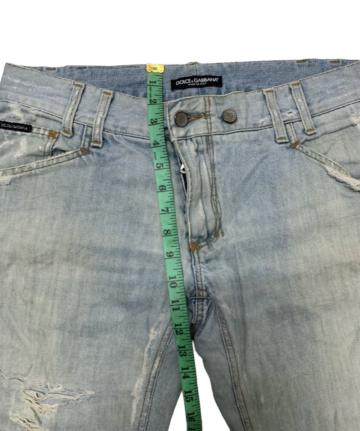 Dolce & Gabbana DOLCE & GABBANA Distressed denim Size US 34 / EU 50 - 4 Thumbnail