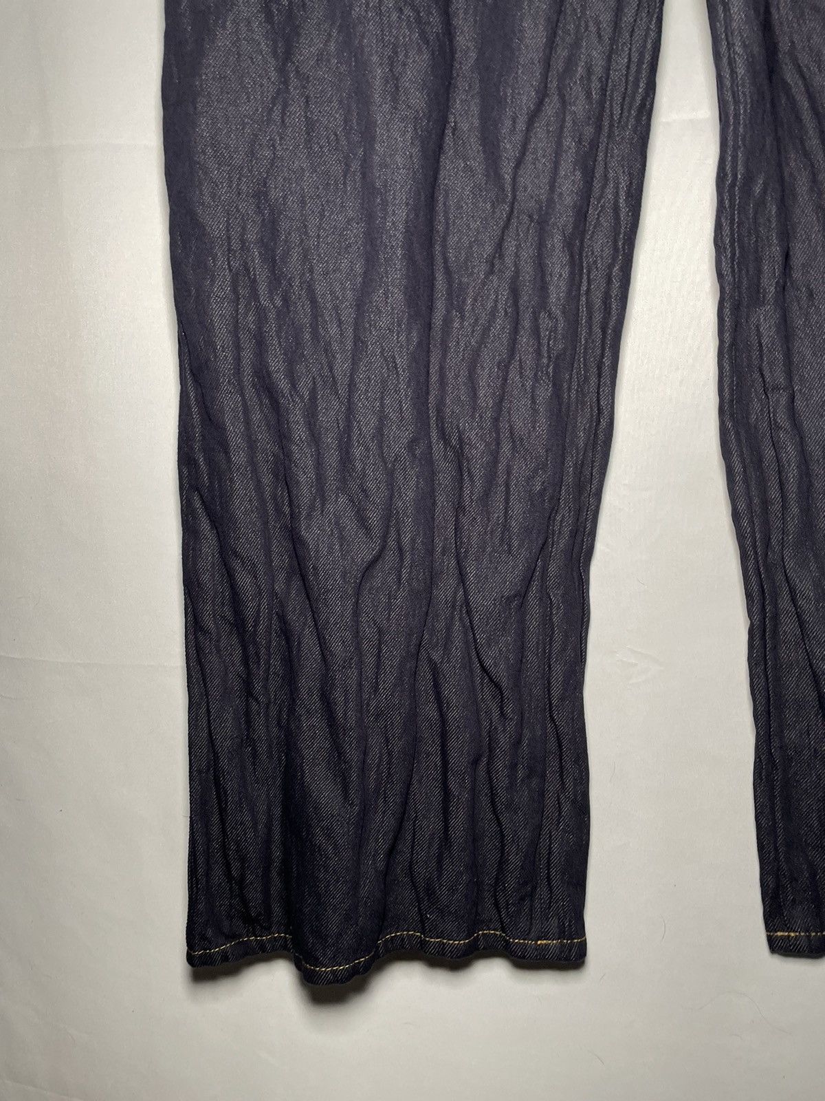 Bottega Veneta Bottega Veneta Indigo Crinkled Denim Jeans Size US 36 / EU 52 - 4 Thumbnail