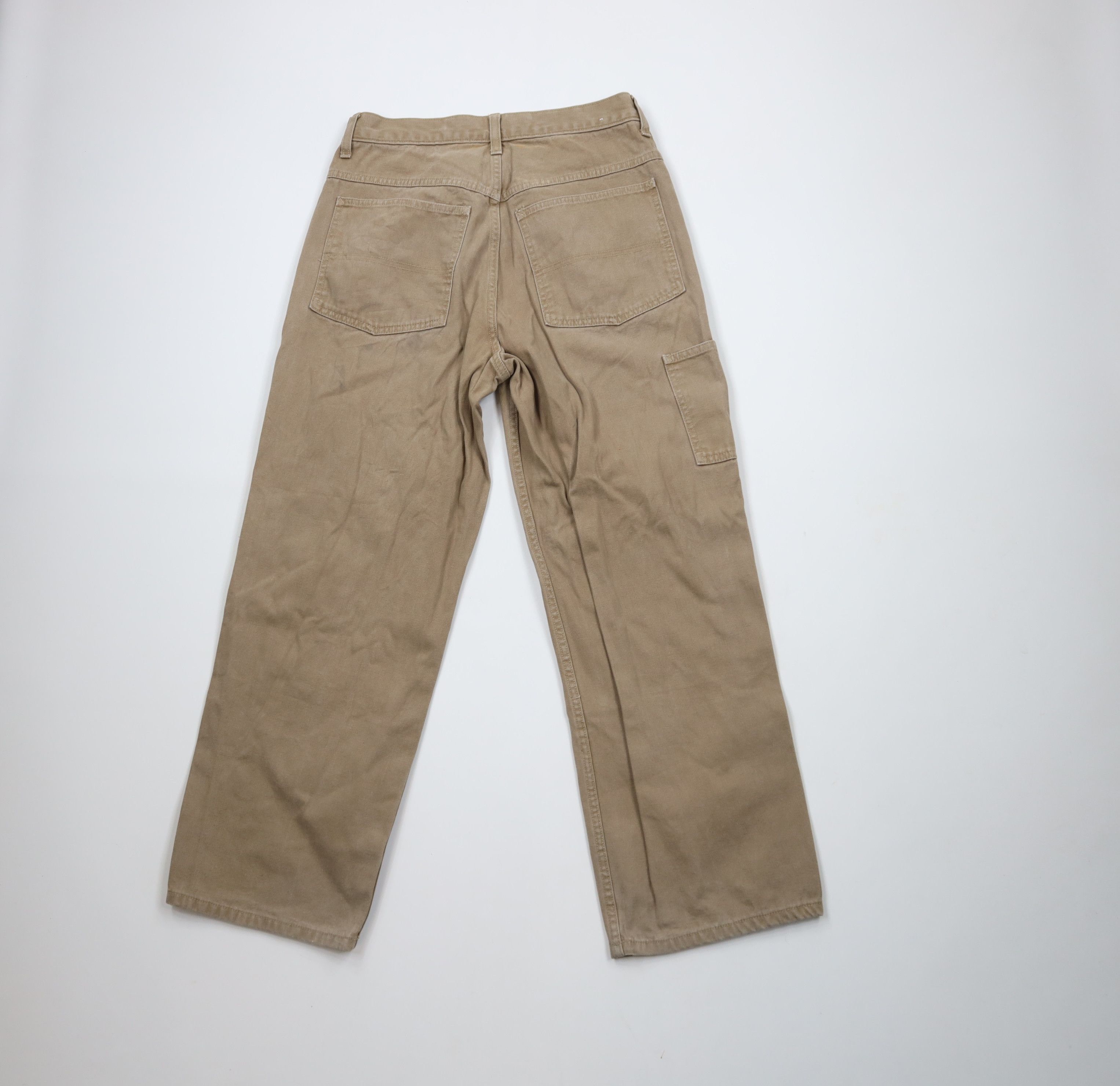 Gap × Vintage Vintage 90s Y2K Gap Miner Double Knee Wide Leg Canvas Jeans Size US 30 / EU 46 - 10 Thumbnail