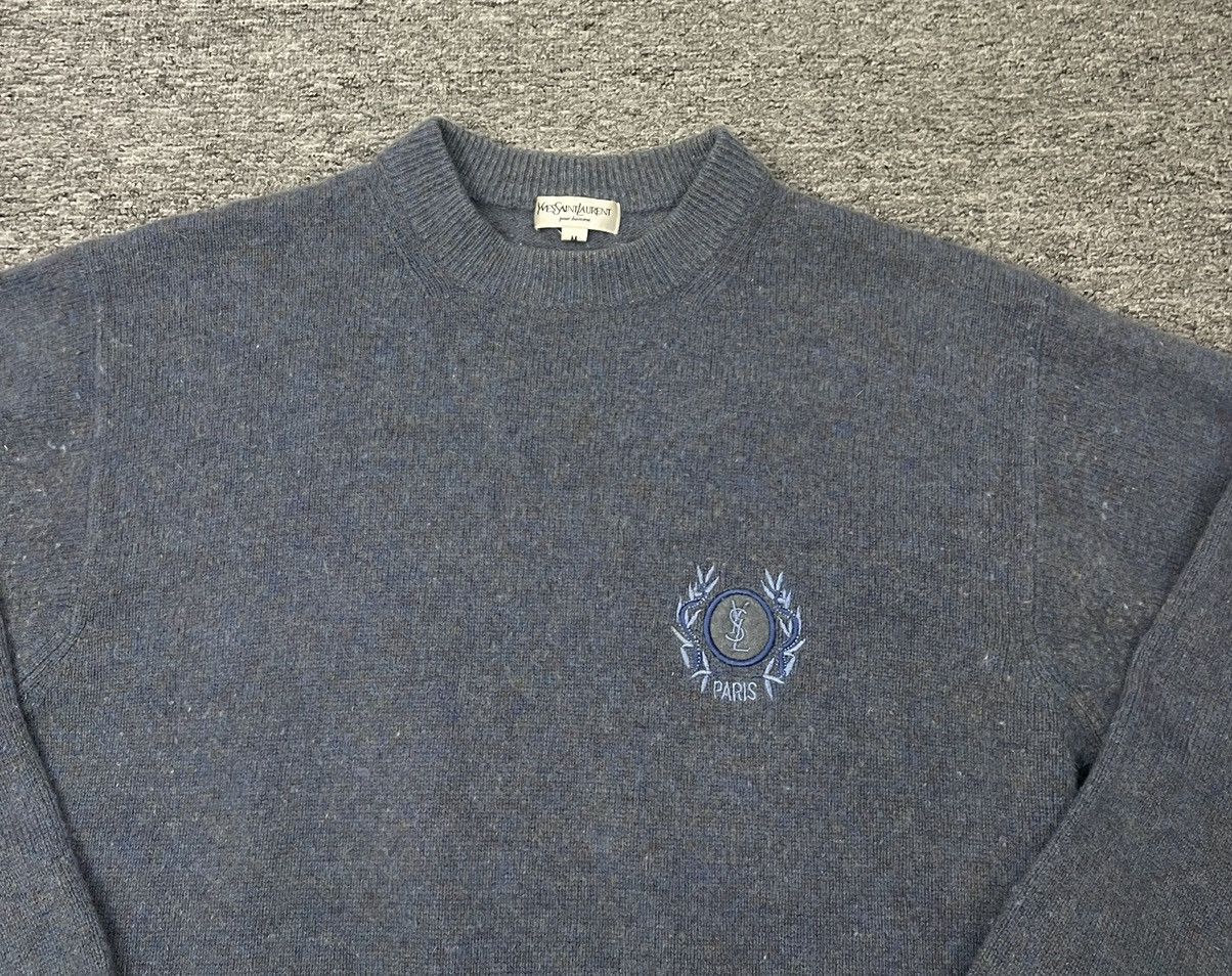 Yves Saint Laurent 90s Vintage Yves Saint Lauren Pullover Sweater Knitwear Size US M / EU 48-50 / 2 - 2 Thumbnail
