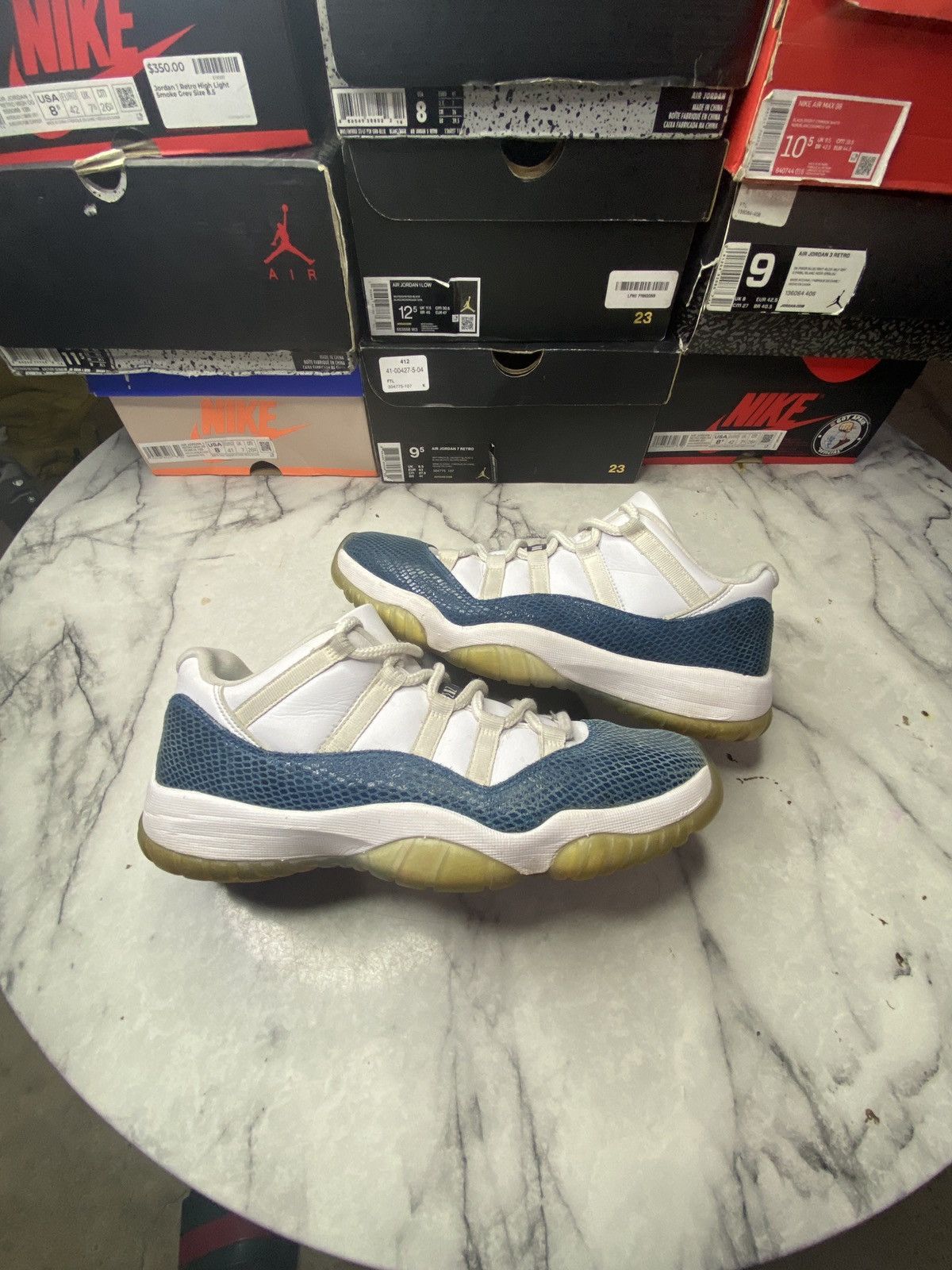 Jordan Brand Jordan 11 low navy snakeskin Size US 9 / EU 42 - 7 Thumbnail