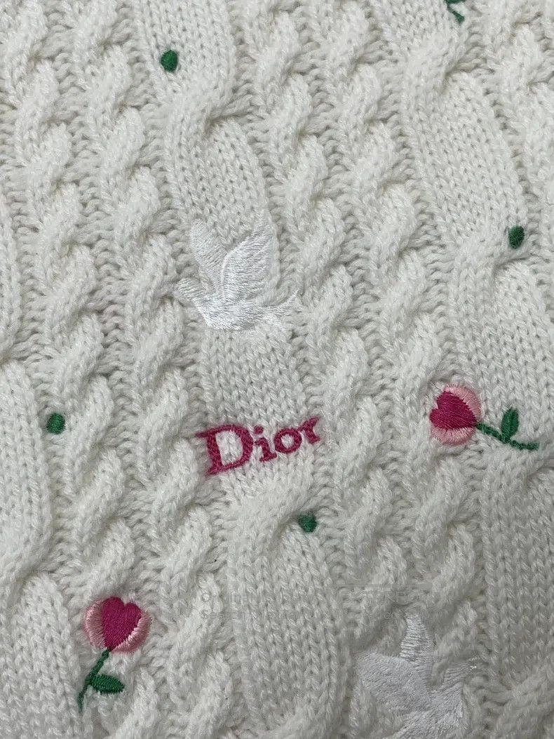Dior Dior 26 early spring flower letter logo embroidery knitted Size XS / US 0-2 / IT 36-38 - 4 Thumbnail